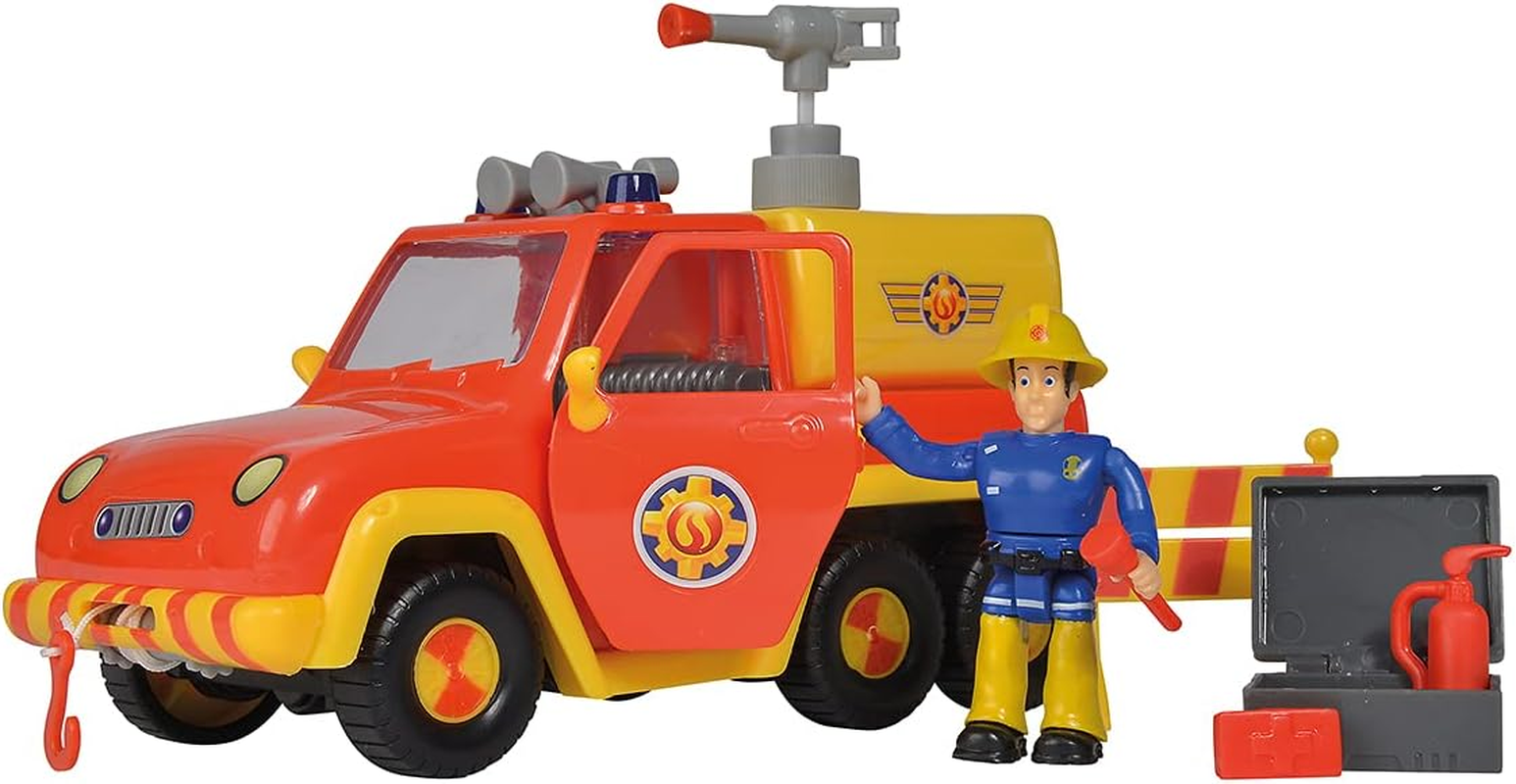 Simba - Fireman Sam - Pick-Up Venus & Police Motorcycle, 2 Figures, Water and Sound Function, Batteries Included, from 3 Years - 109251099038 image number 3