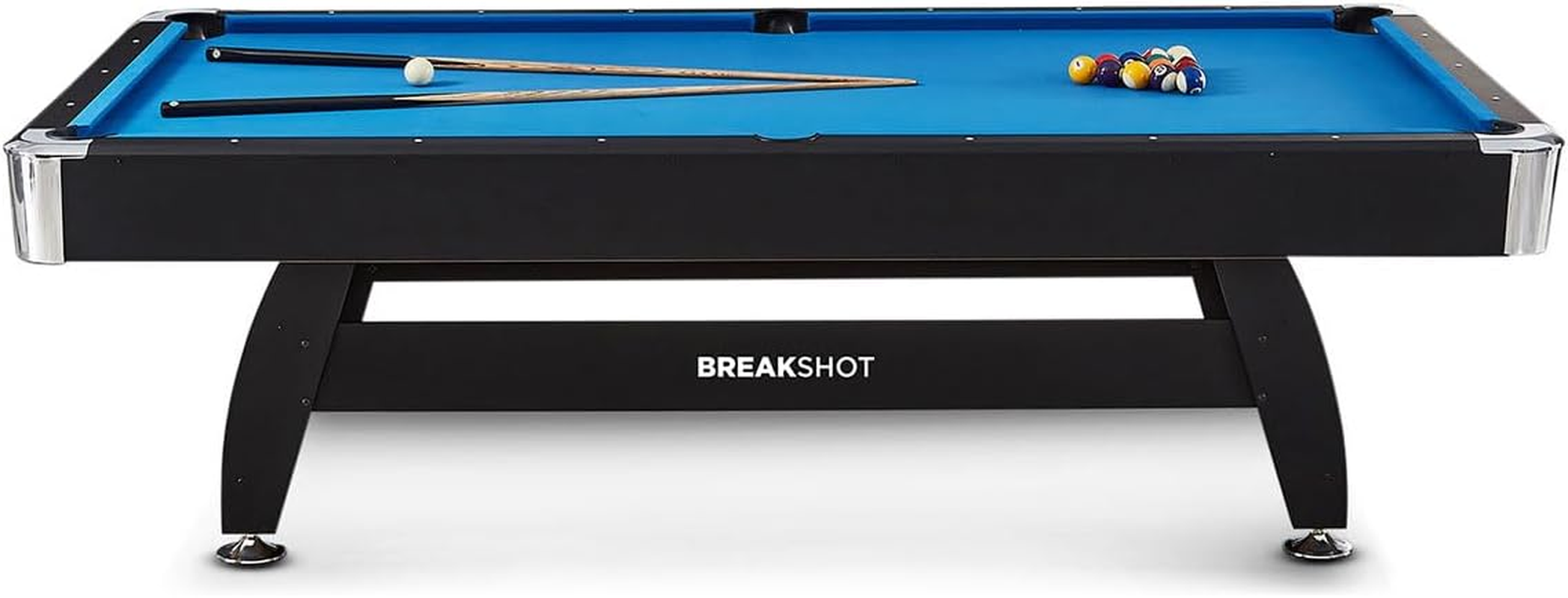 Activego Breakshot 8Ft Pool Table with 3-In-1 Pool, Tennis Table & Desk with Solid MDF Playing Surface & All Accessories Included image number 4