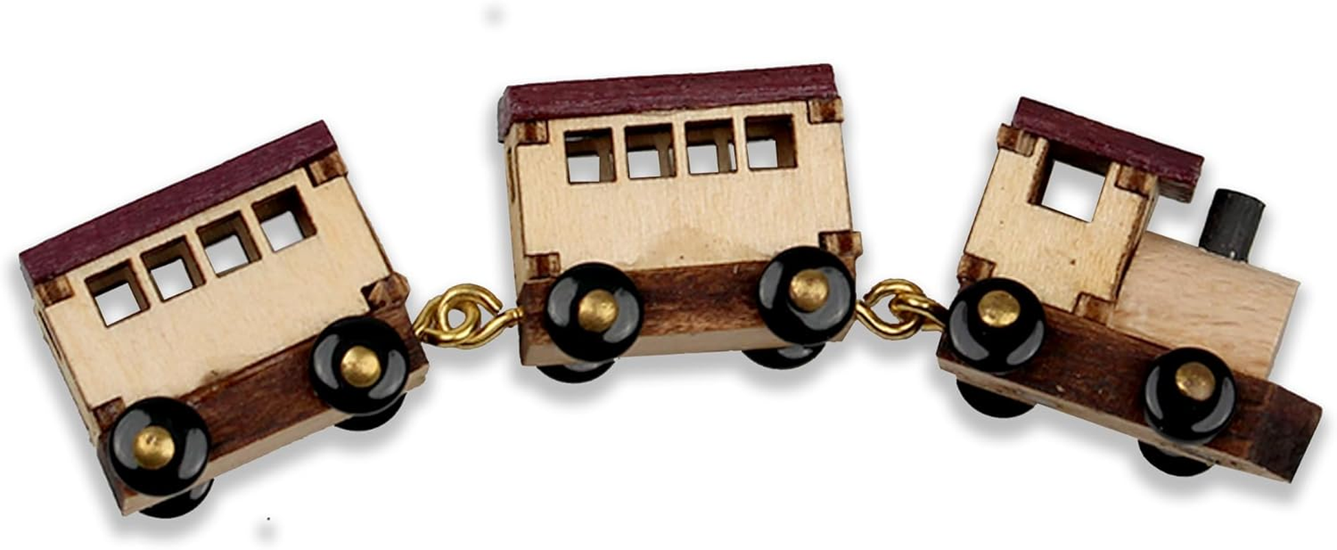 Affezionarsi Music Box. Handcrafted Wooden Moving Musical Box，Small Train with Wagons. Moving Trains around the Mountain. Beechwood Material Comes in a Premium Gift (The Small Train of Alishan) image number 2