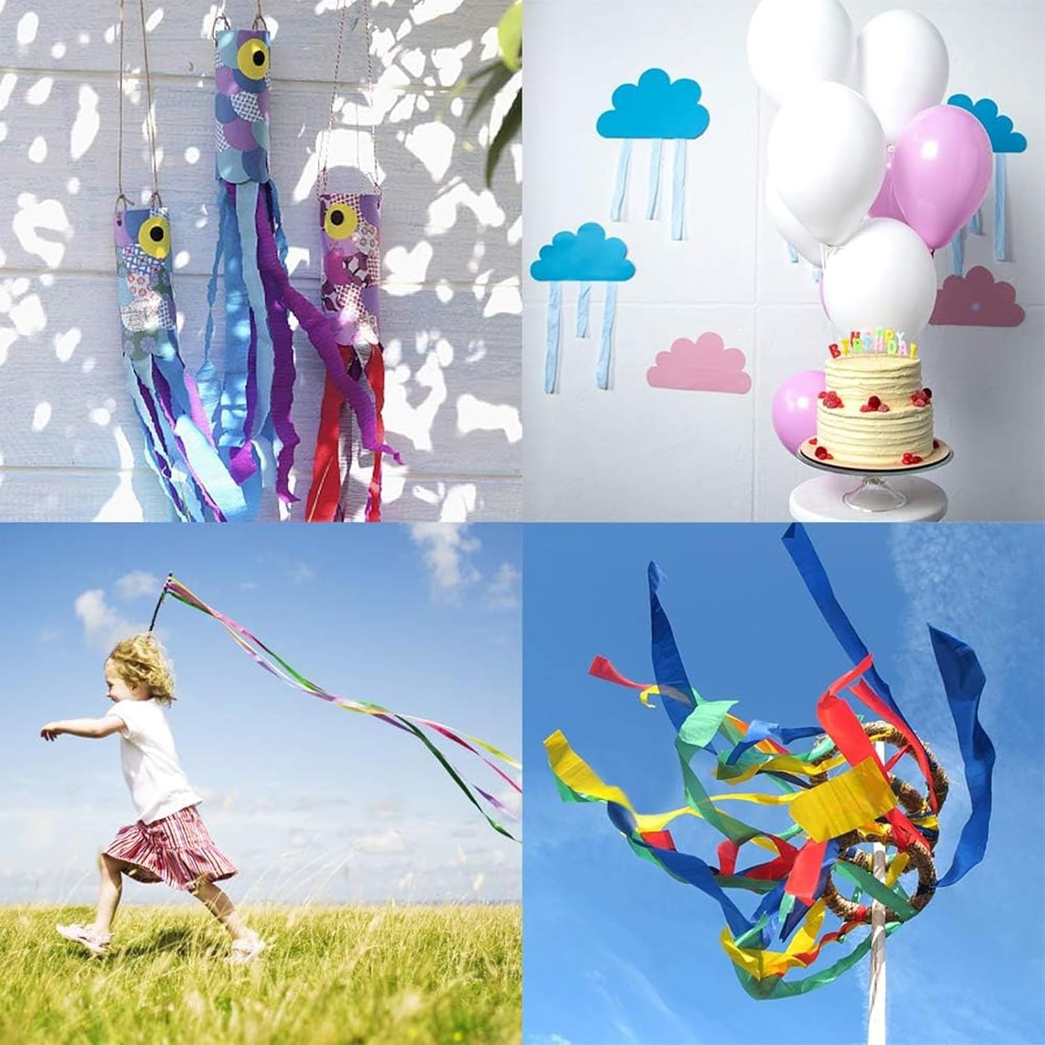 10 Rolls 82-Ft Crepe Paper Streamers,Rainbow Streamers Party Decorations Streamer Paper Rolls Birthday Decorations,Party Decorations,Wedding Decorations, Daily Parties and Festivals（10 Colors） image number 2