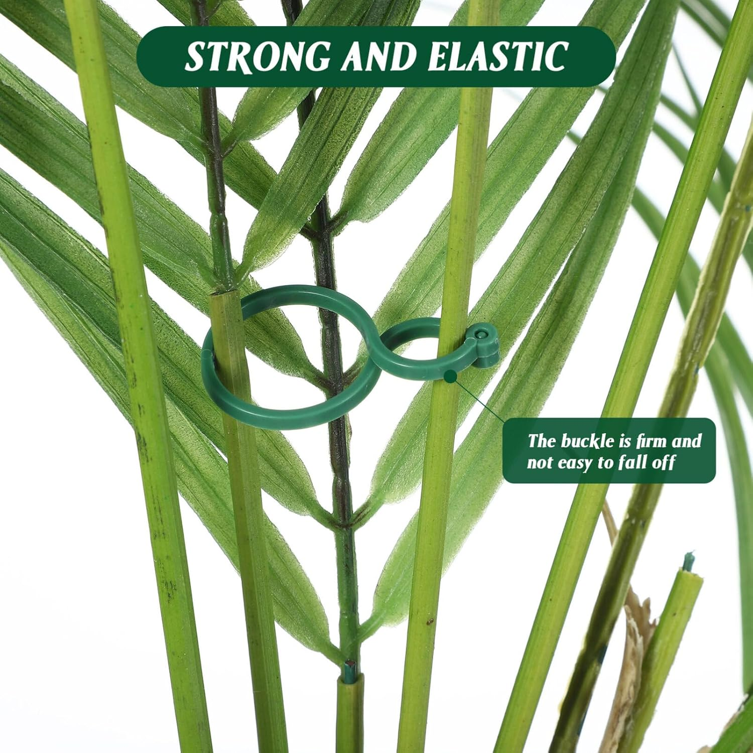 POPETPOP 100Pcs Plant Support Clips Gardening Buckle Buckles for Securing Plants Garden Clips for Tomatoes image number 5