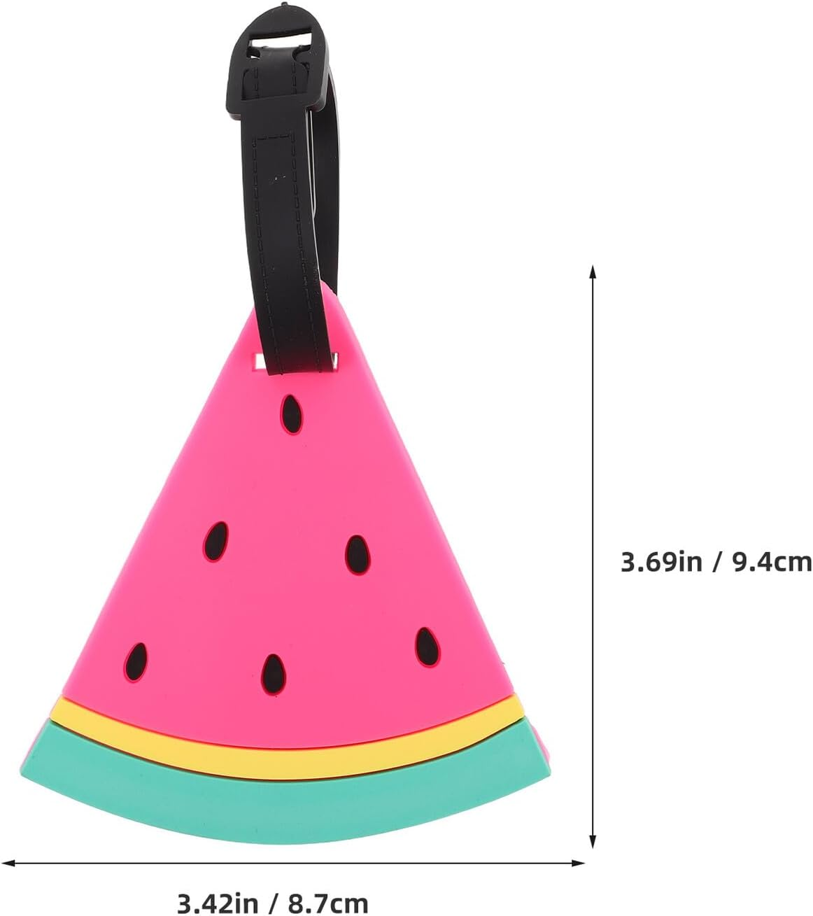 LRXIYODE Cute Watermelon PVC Luggage Tags for Women Lightweight Travel Suitcase Identifiers Fruit-Shaped Baggage Labels for Beach Holiday Trips image number 5