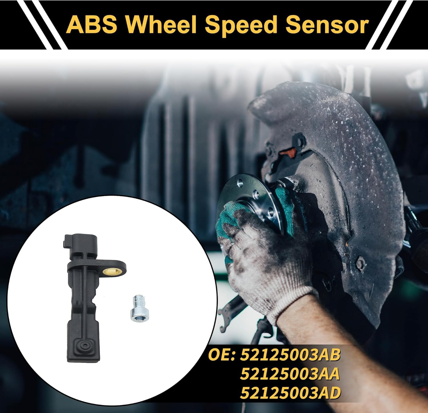 1 Pcs ABS Wheel Speed Senor Car Part, for 2007-2017 for 2007-2011 ABS Sensor Anti-Lock Braking System Sensor Rear Left Right image number 5