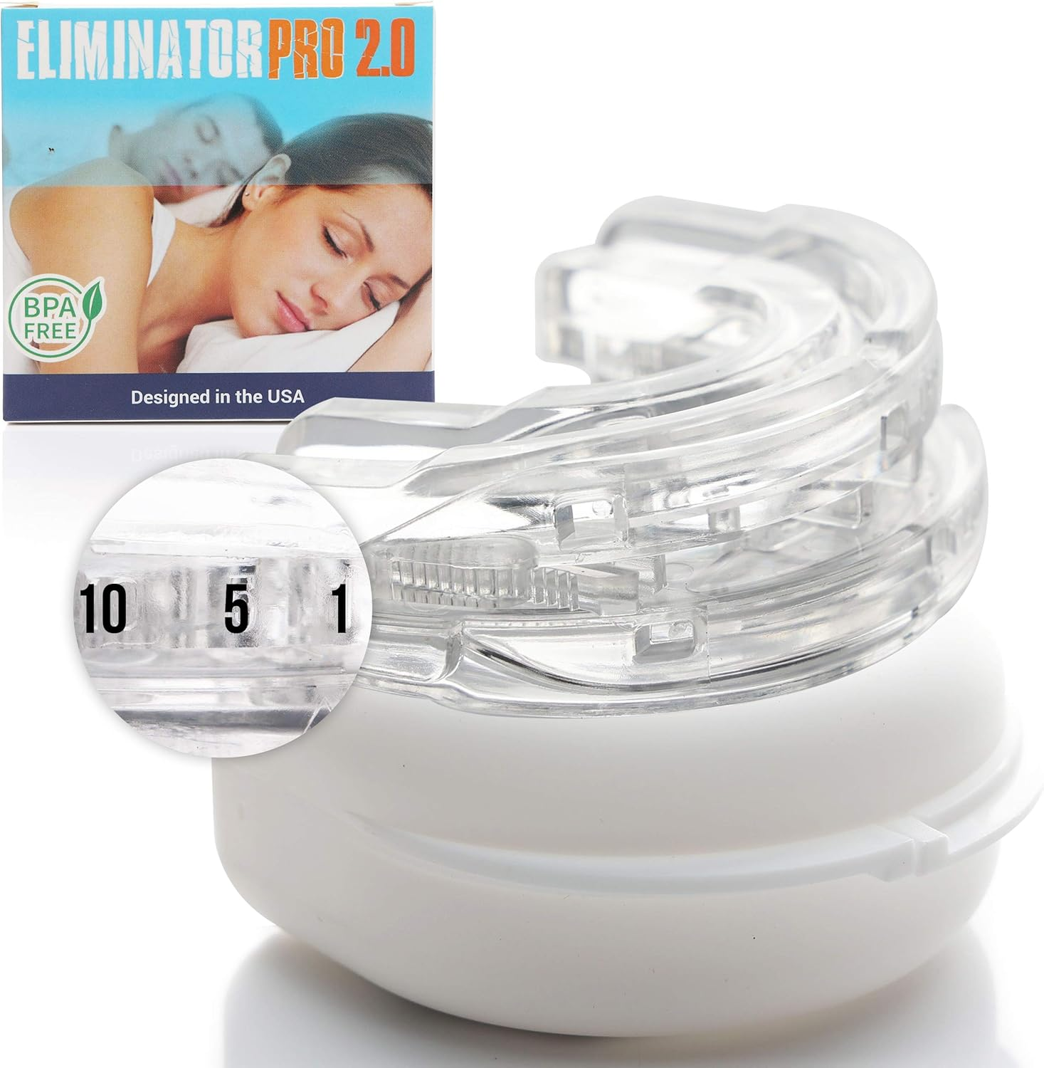 Stop Snoring Adjustable Mouthpiece Sleep Aid Eliminator PRO 2.0 image number 3