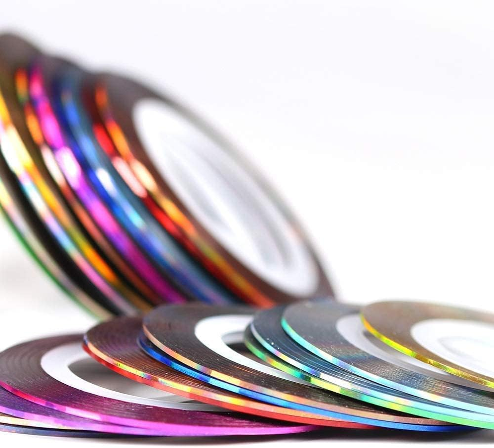 36 Pcs 1Mm 2Mm 3Mm Popular Nail Striping Tape Line for Nails Decorations Diy Nail Art Self-Adhesive Decal Tools