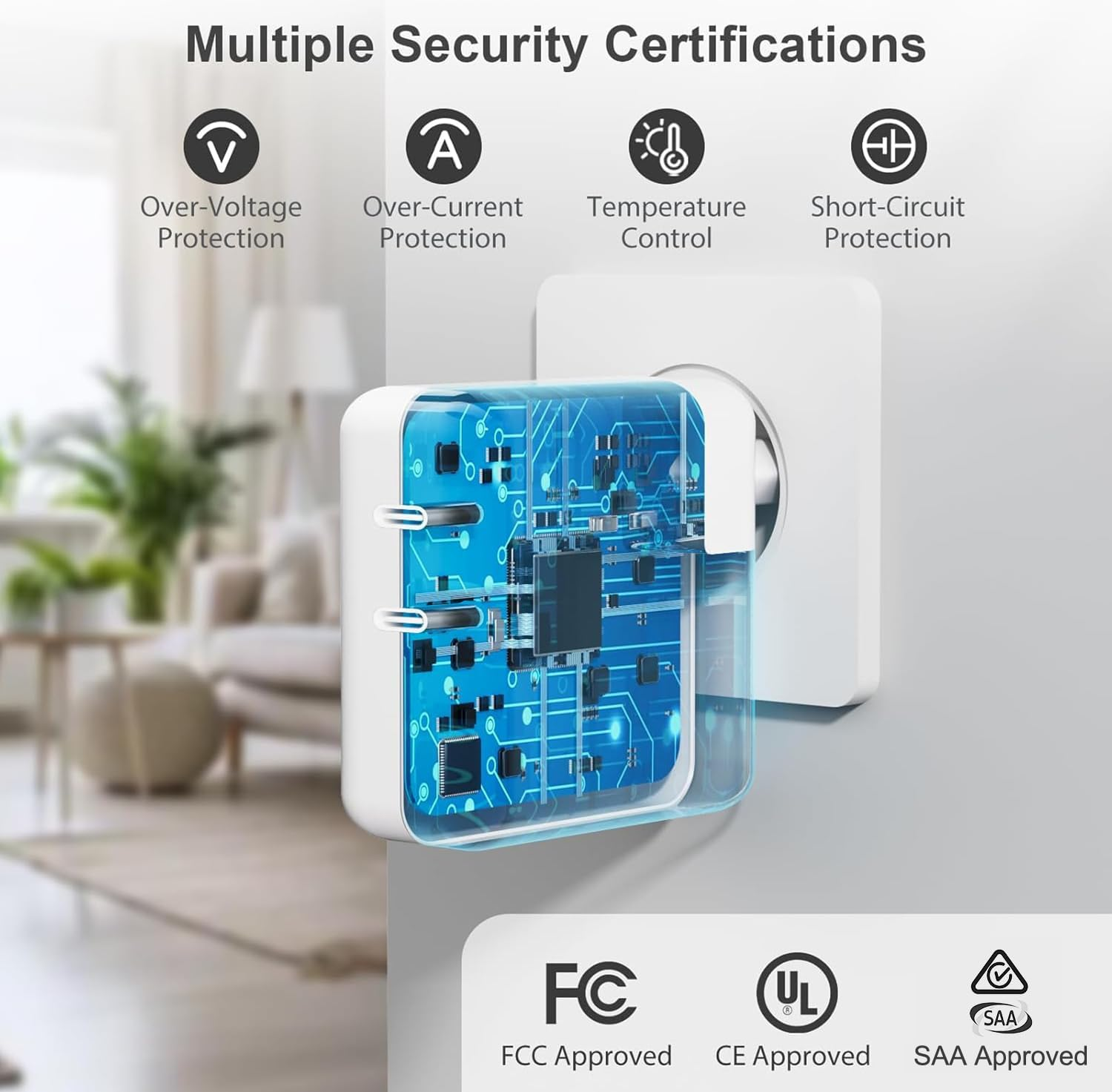 Laptop Charger for Macbook Pro 140W, 2-Ports 140W Fast Charger USB C Macbook Charger, Compatible with Mac Book Pro Air 16 15 14 13 Inch, M1 M2 M3 M4 Series, with 6.6FT Type C & Magnetic 3 Cable image number 4