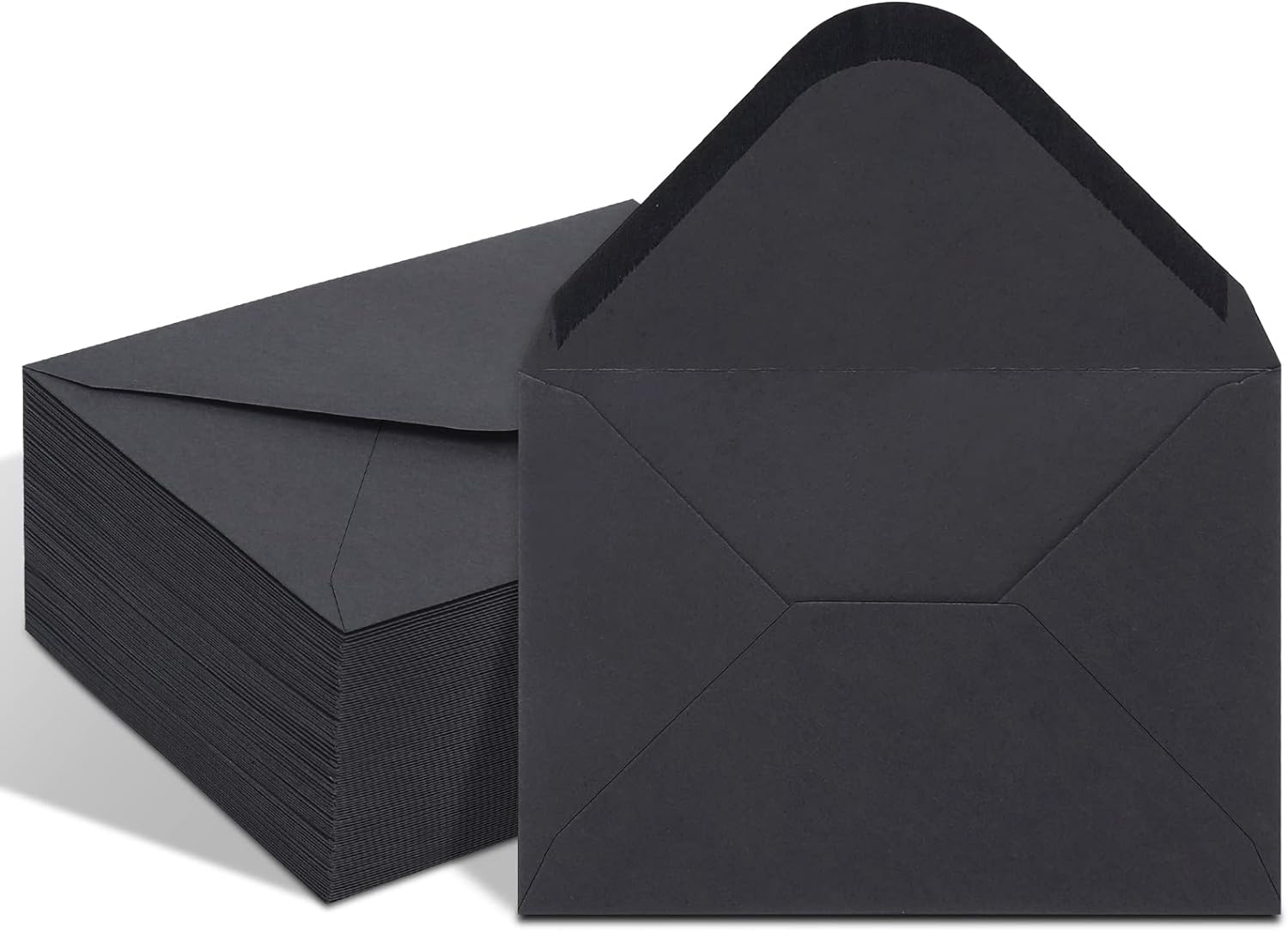 100 Pack Kraft 4X6 Envelopes, Contour Flap A4 Envelopes for Engagement Invites, Weddings Invitation, Announcements, Baby Shower, Perfect for RSVP Card 120Gsm, 4.5 X 6.4 Inches - 100% Recycled