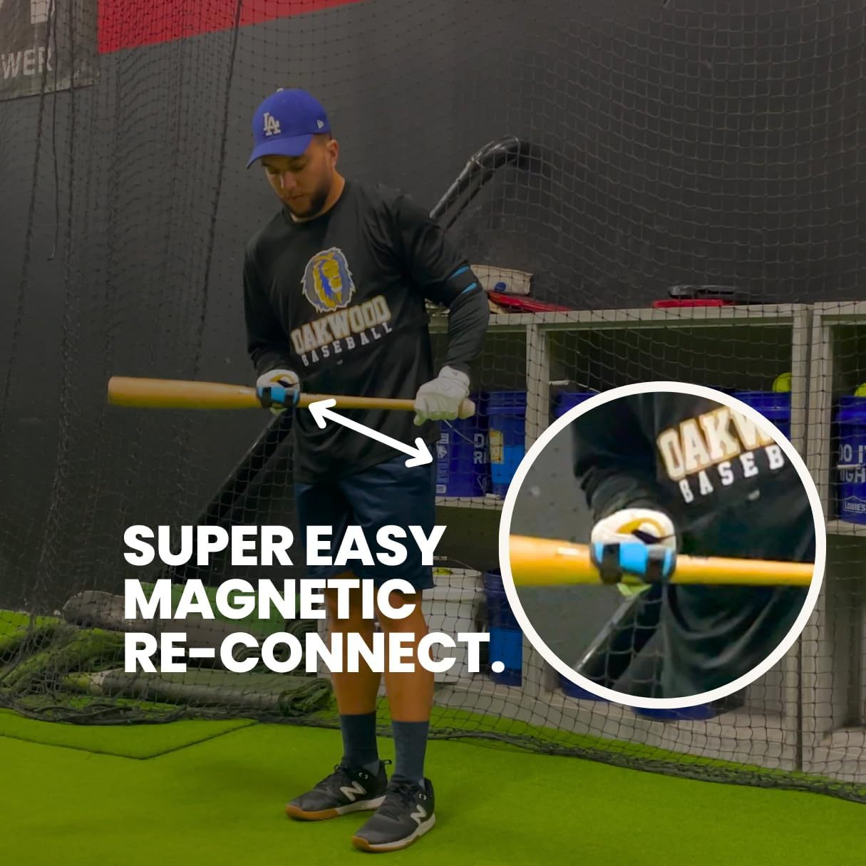 Applied Vision Sports Swing Lock Magnetic Baseball & Softball Batting Swing Trainer, Training Tool, and Batting Aid.
