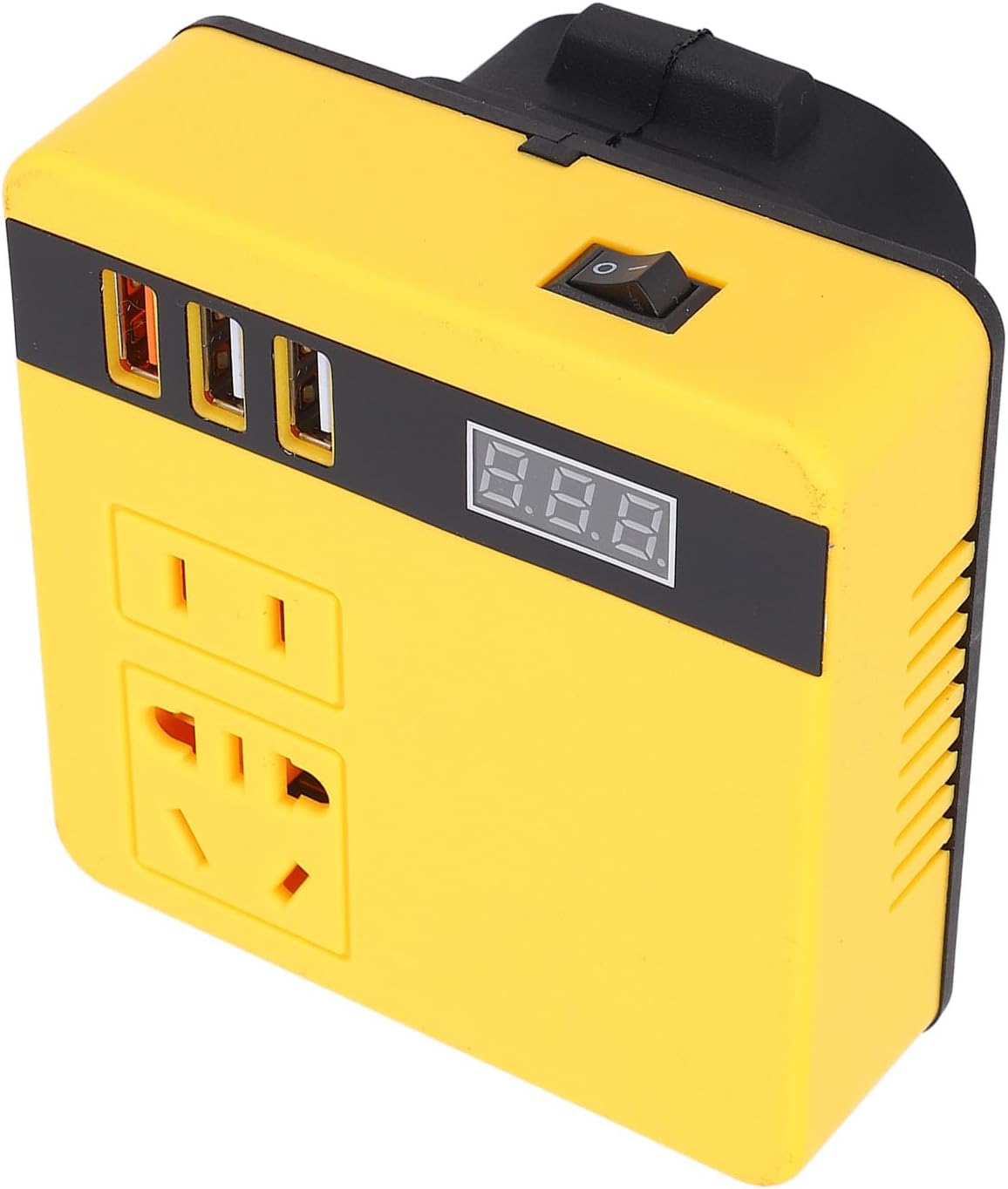 Portable Power Inverter, 120W DC18-21V to AC Cordless Inverter with 3 USB Ports, Fast Charging, Enhanced Safety, Suitable for Phones,Laptops,Led Lights, 20V Battery image number 2