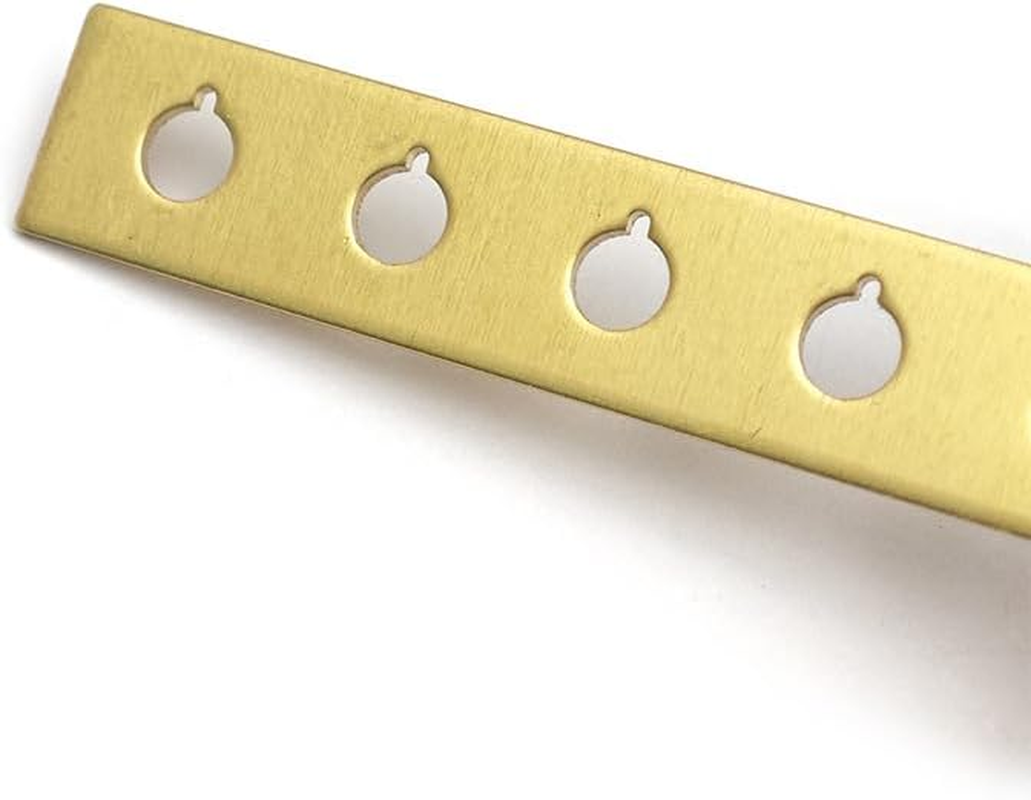 Acoustic Guitar Bridge Pins Slot Aluminum Alloy Repair Plate, Acoustic Guitar Bridge Pin Fixing Repair Plate, Guitar Replacement Parts for Old Bridges image number 6