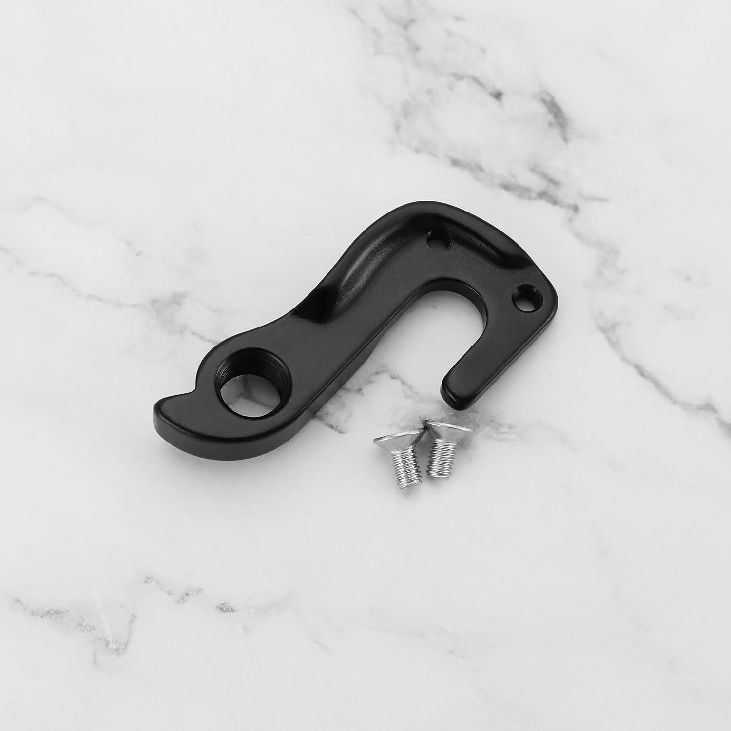 Mechanical Derailer Hook Bicycle Tail Hook Metal Rear Derailer Hook Screw Model 10148 D593 GH-165 Compatible with Cube Bicycle Accessories, Black image number 1