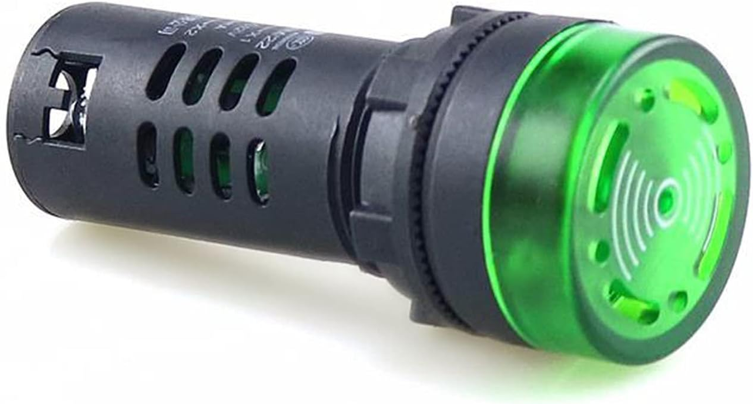 GUMMMY 1PCS AD16-22SM Intermittent Sound,Buzzer Alarm,22Mm 12V 24V 110V,220V Red Green Yellow. (Color : Red, Size : 24V) image number 2