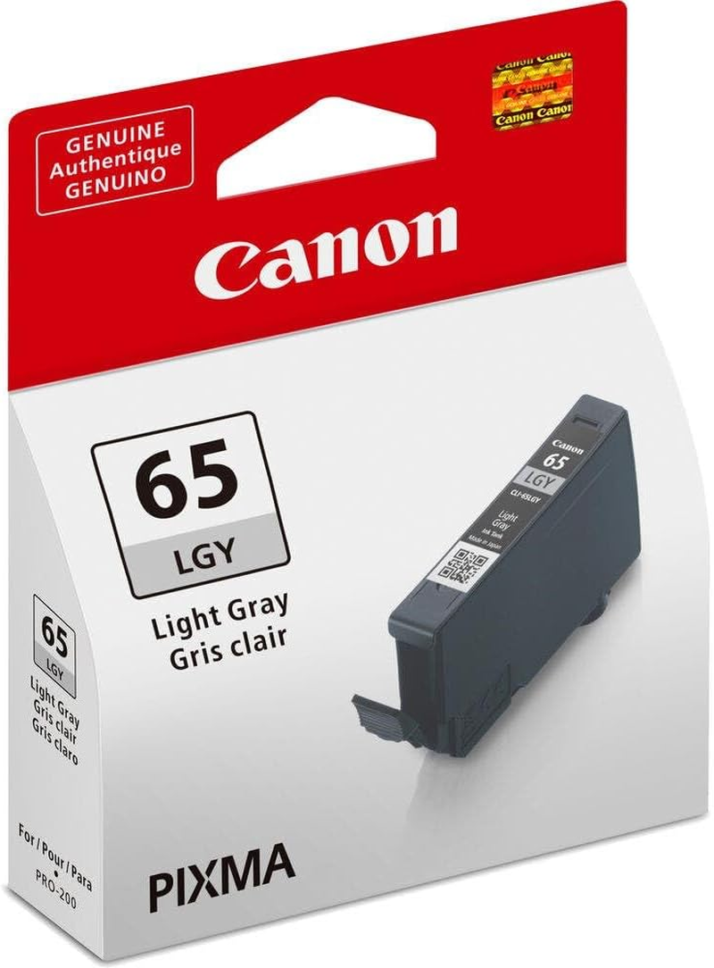 Canon CLI65LGY Ink Tank, Light Grey - for Canon Pixma PRO-200 - Cyan image number 3