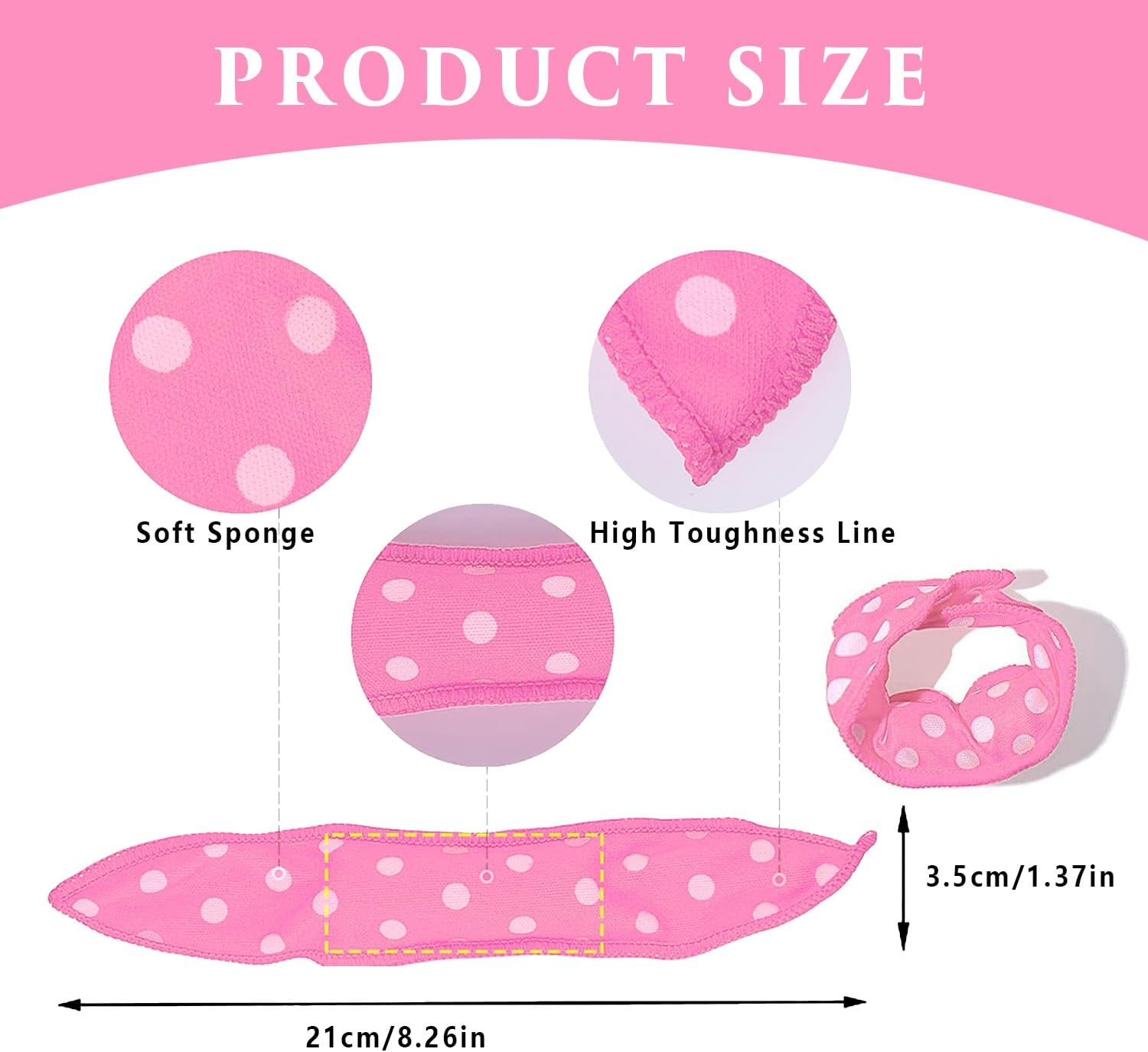 Pack of 10 Flexible Soft Cushion Curlers, Pillow Sponge Rollers, Night Sleep Curlers, Sponge Hair Styling Curlers, Soft Sleep Foam Curlers for Women (Multi-Colour)