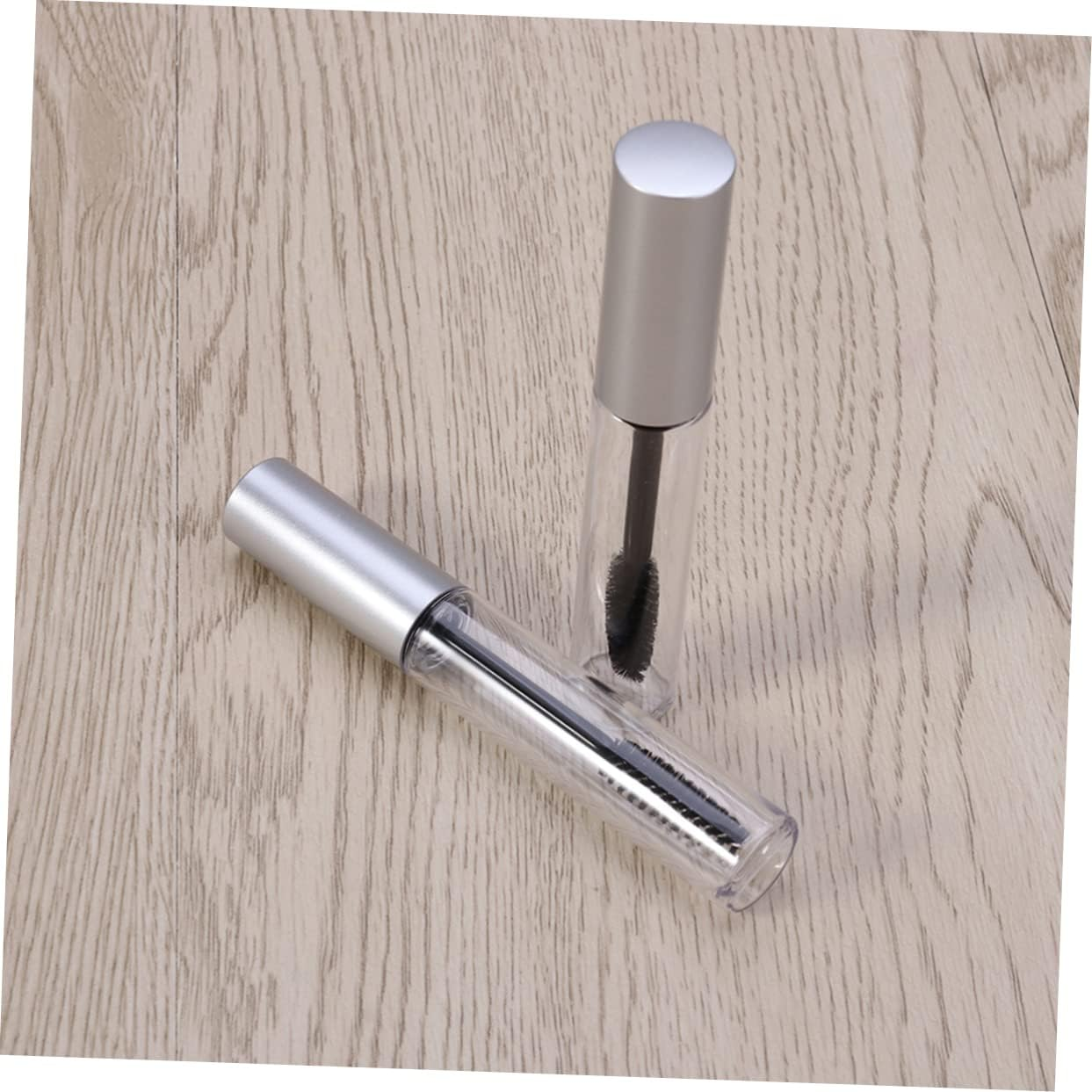 CIMAXIC 5Pcs Empty Eyelashes Bottle with Wands - Glass Mascara Tube Container, Eyelash Brush Tube, Eyelash Cream Bottle, Eyelash Container Wand Pack image number 2