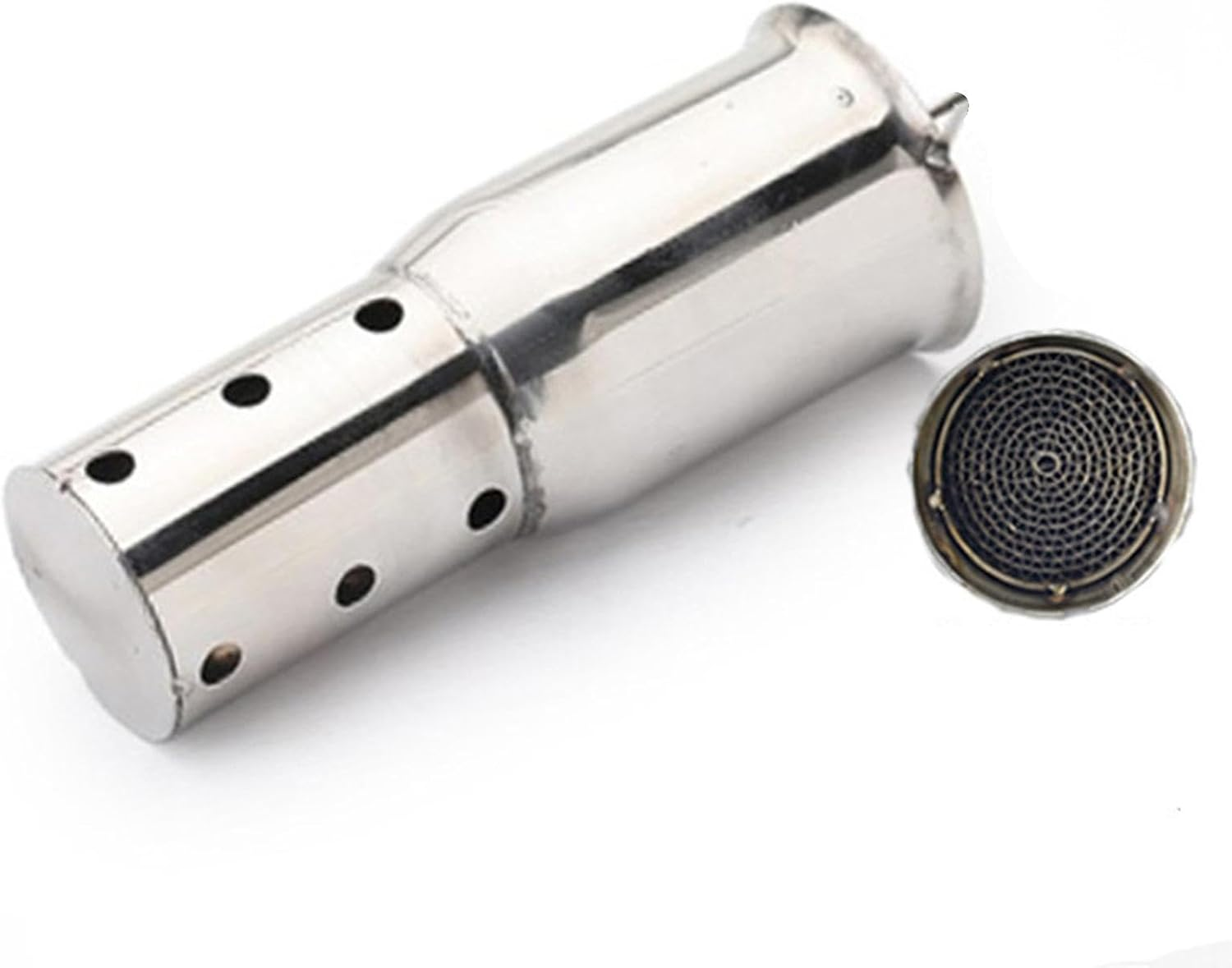 Shpuuyy Exhaust Silencer | Exhaust Muffler Silencer & Pipe Silencer | High-Performance Parts for Enhanced Engine Output, Sturdy Stainless Steel Motorcycle Accessories for Street, Motor image number 5
