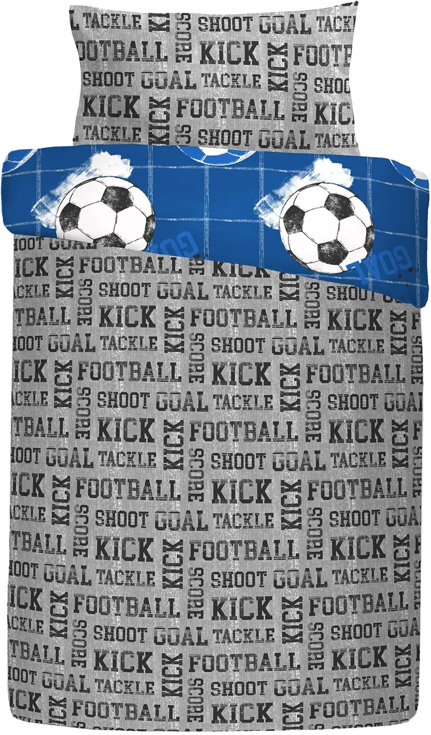 Bedlam Set, Cotton, Blue, Single, W135Cm X L200Cm (Duvet Cover), W50Cm X L75Cm (Pillow Case) (52% Polyester / 48% Cotton)