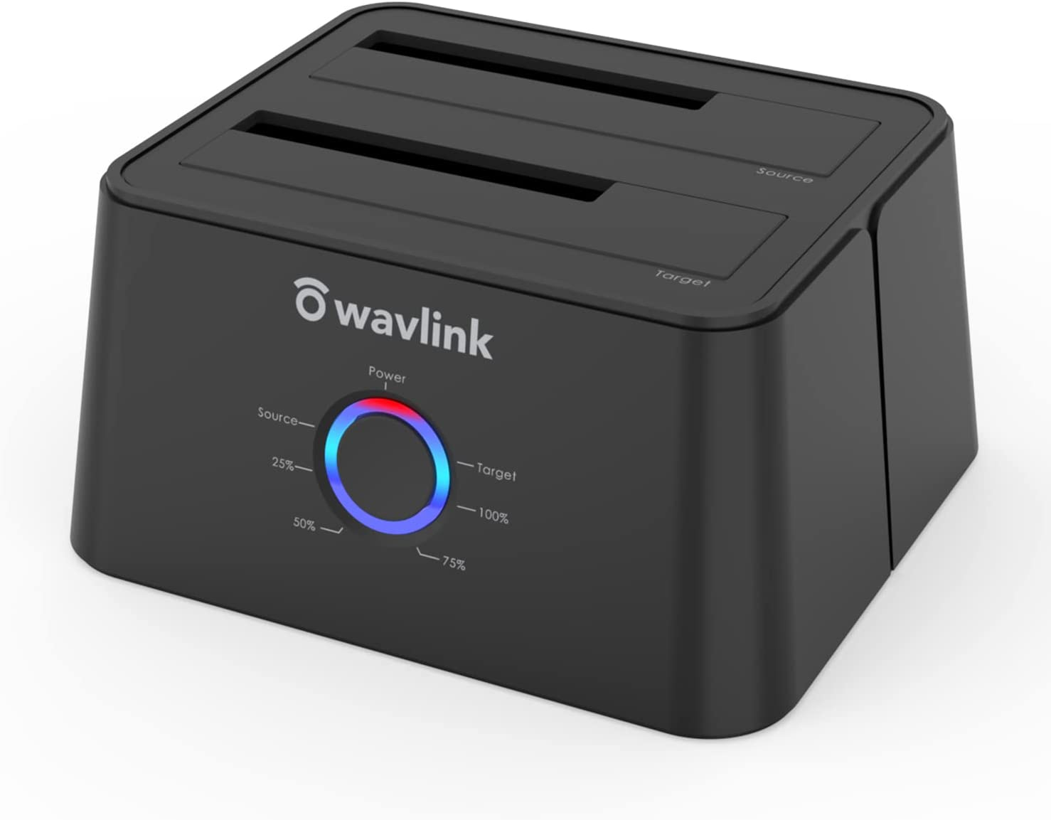 WAVLINK Dual Bay External Hard Drive Dock, USB 3.0 to SATA HDD Docking Station for 2.5/3.5 Inch HDD SSD, Support Offline Clone/Backup/Uasp Functions-2&times;16Tb, Black image number 3