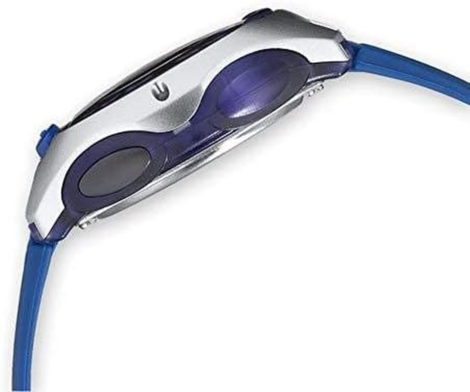 CASIO Women'S Stainless Steel Rim Digital Watch, Clear Dial, Blue Band, Mid Size image number 2