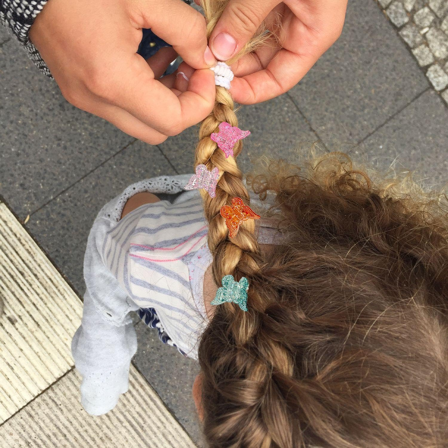 50 Pieces Colourful Butterfly Hair Pins, Mini Hairpins, Cute Hairpins, Girls Hair Pins Hair Styling Accessories image number 2