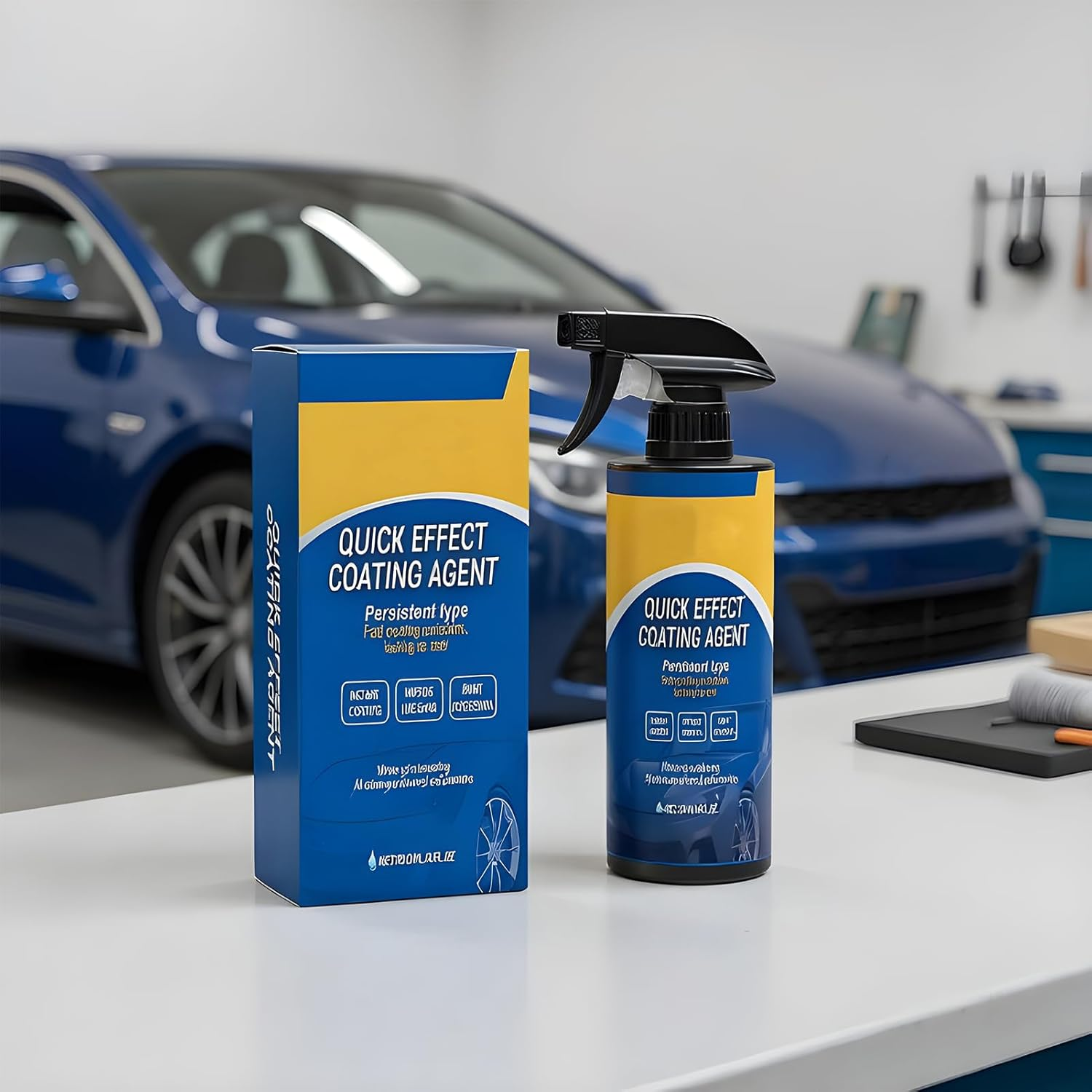 Zasdvn Coating Renewal Agent Spray - Automotive Scratch Agent 120Ml,Uv Resistant Car Coating Spray for Marine, Vehicle, Beginners, Outdoors, Rims, Glass, Window, Detailing image number 5