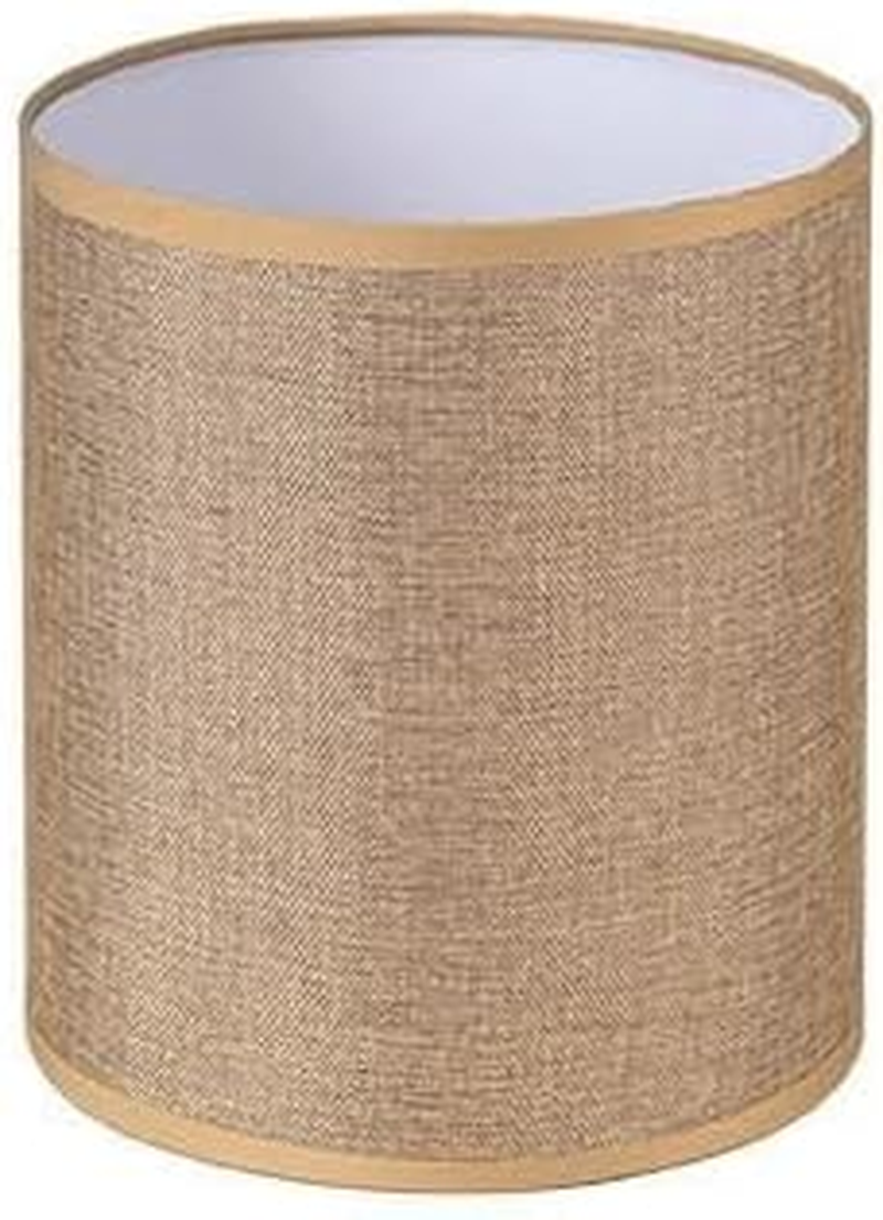 Cylindrical Lampshade - Decorative Burlap Sack Ceiling - Measures 15Cm Diameter and 18Cm Height, Ideal for Stylish Lighting.