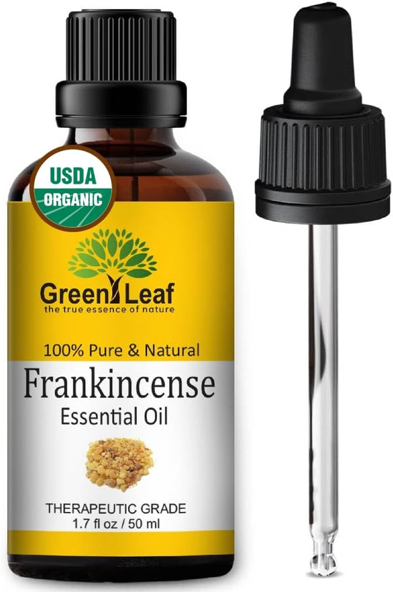 ORGANIC Frankincense Essential Oil 50Ml | USDA Certified | 100% Pure and Natural | Essential Oil for Aromatherapy, Diffuser. Premium Quality. (50 ML, Frankincense) image number 2