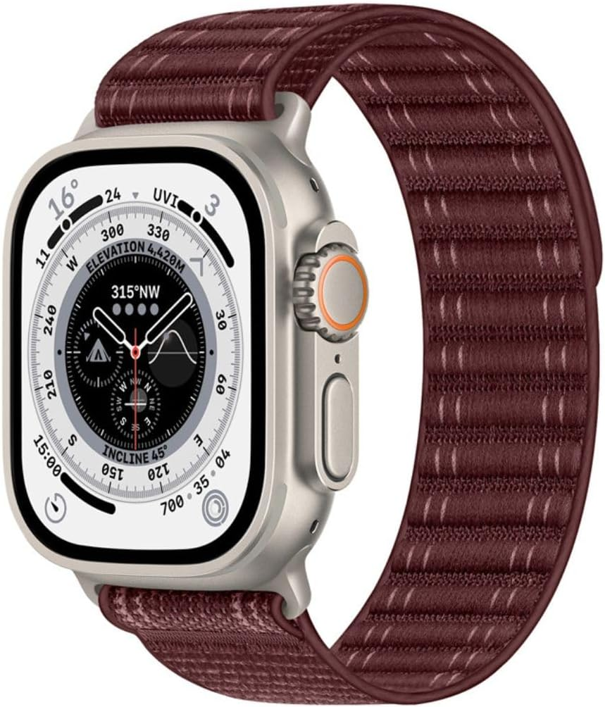 Compatible with Apple Watch Strap 46/45/44/49Mm 42/41/40/38Mm Women Men, Braided Sport Loop Band for Iwatch Series 11 10 9 8 7 6 5 4 3/SE 3 2/Ultra 3 2 Watch Band Nylon Fabric image number 2