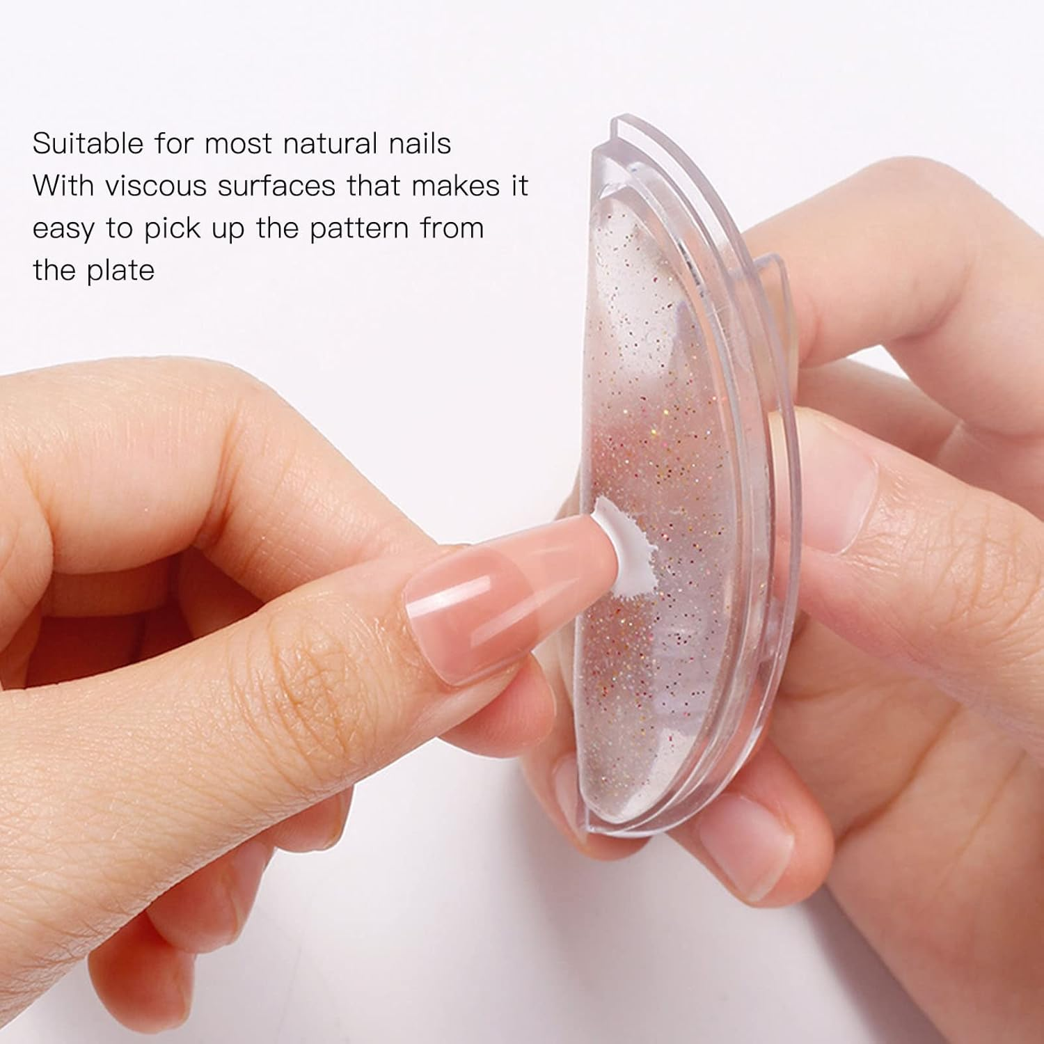 3PCS Nail Art Stamper Set, Silicone Nail Stamper Set Various Patterns Soft Manicure Stamping Tools Nails Art Template Tools for DIY Nail Salon for Nail Art Manicure image number 4