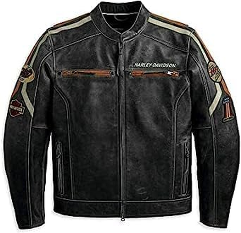 Men&rsquo;S Harley-D Biker Leather Jacket | Motorcycle Leather Jacket for Men