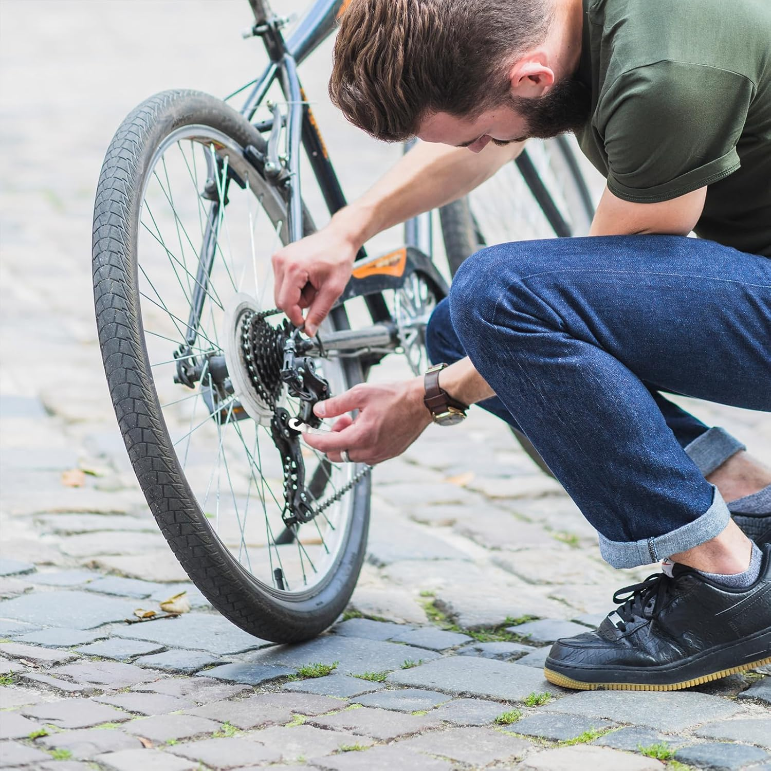 NILLOS Bike Tire Levers, 4 PCS Bike Tyre Spoons for Repairing Bike Tube (12.2 Cm/4.8 In) image number 4