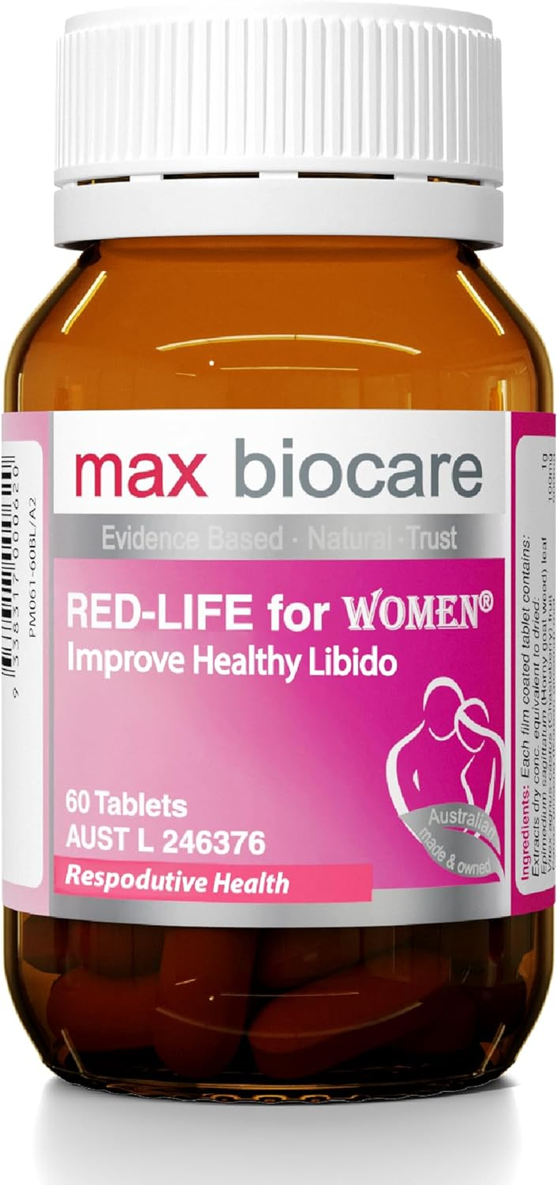 Red-Life Women'S Vitality Support with Ginseng & Horny Goat Weed - Natural Female Wellness Tablets for Intimate Health & Daily Energy - 60 Count Supplement image number 4