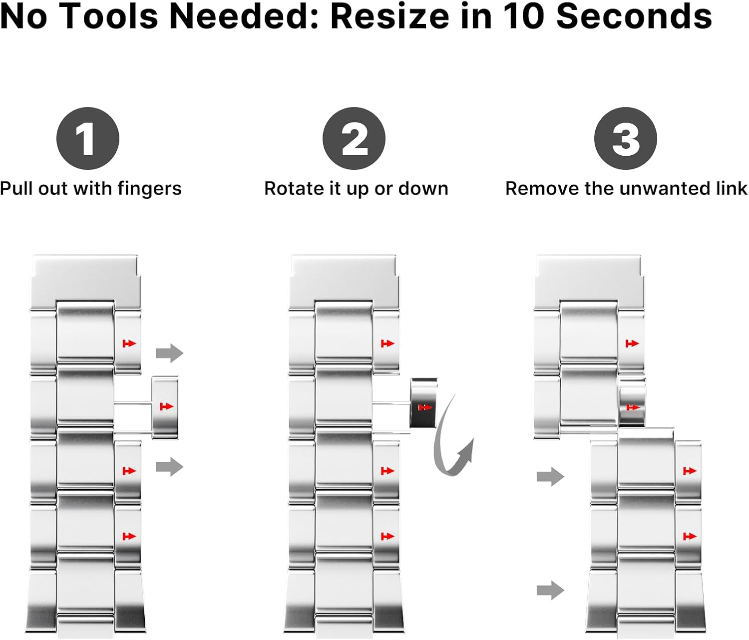 Fullmosa Compatible with Apple Watch Band 41Mm 40Mm 38Mm, Upgraded Version Stainless Steel Watch Band/Strap with Case for Apple Watch SE2 SE Series 9/8/7/6/5/4/3/2/1, 38Mm 40Mm 41Mm Silver image number 5