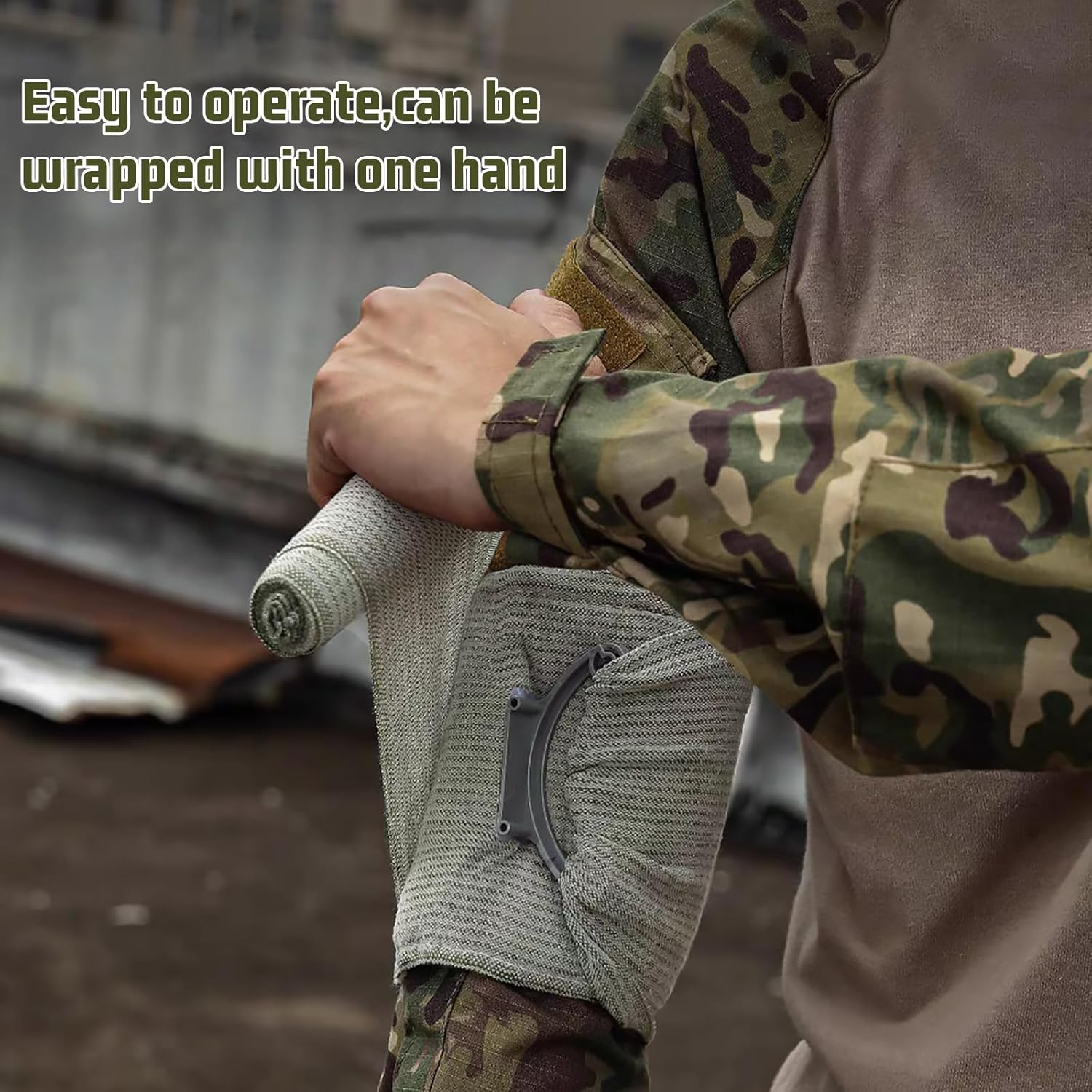 Israeli 4" Emergency Compression Bandage, 2 Pack - Vacuum Sterile Hemostatic Dressing for First Aid Battle Self-Rescue image number 1