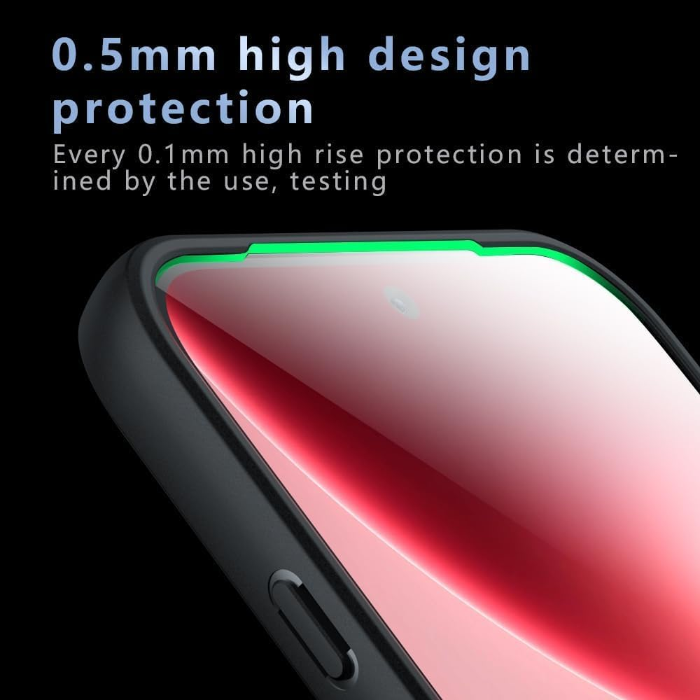 T Tersely Magnetic Case for Oppo Find X9 Pro 5G 2025, Compatible with Magsafe, Translucent Matte [Ultra Slim Shockproof] [Anti-Slip] Oppo X9Pro Protective Phone Case -Black image number 4