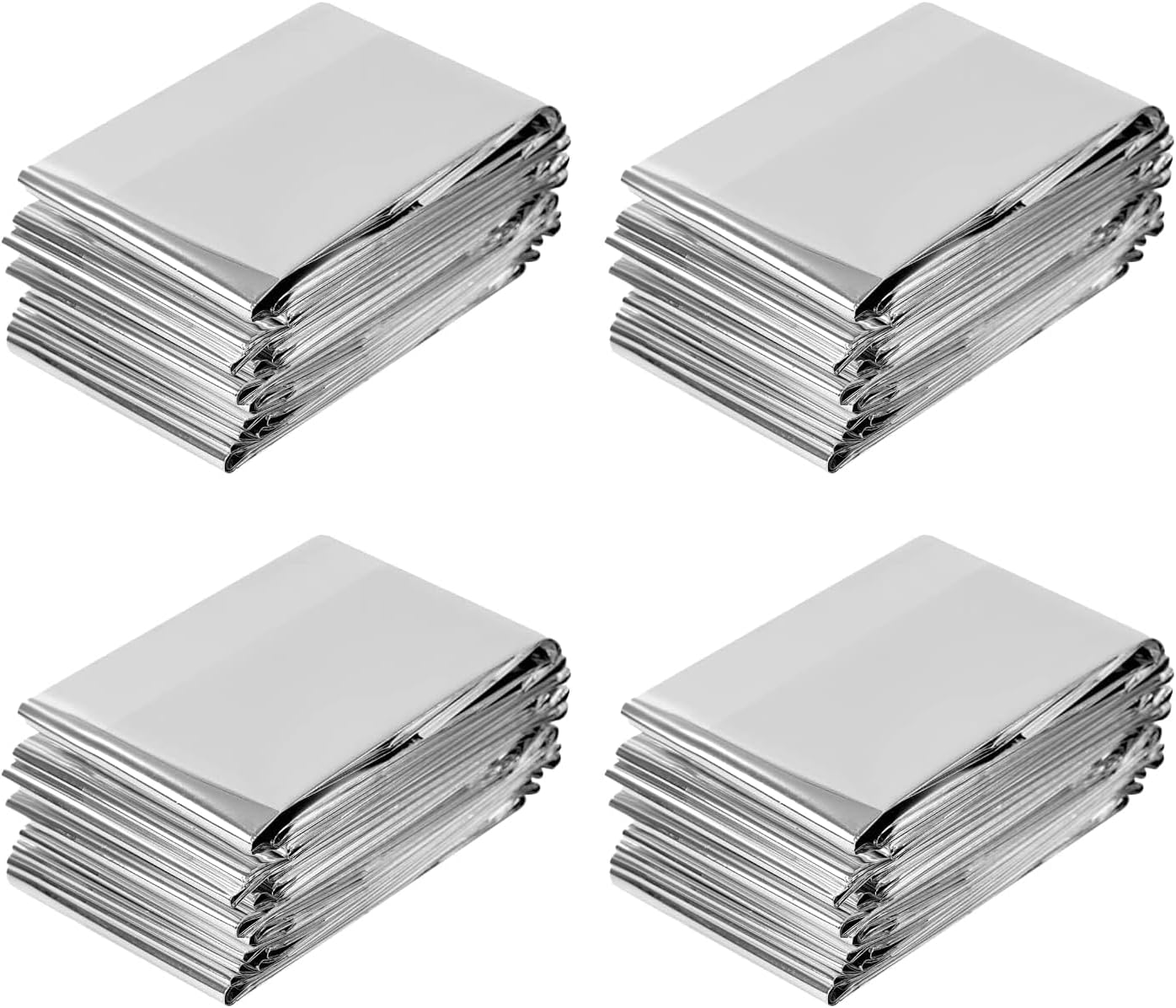 Plant Growth Mylar Film - Reflective Emergency Blanket for Survival, Outdoor Camping, Greenhouse Insulation, 4 Pieces (210 X 130 Cm) - PETP Material, Lightweight, Foldable - Unron