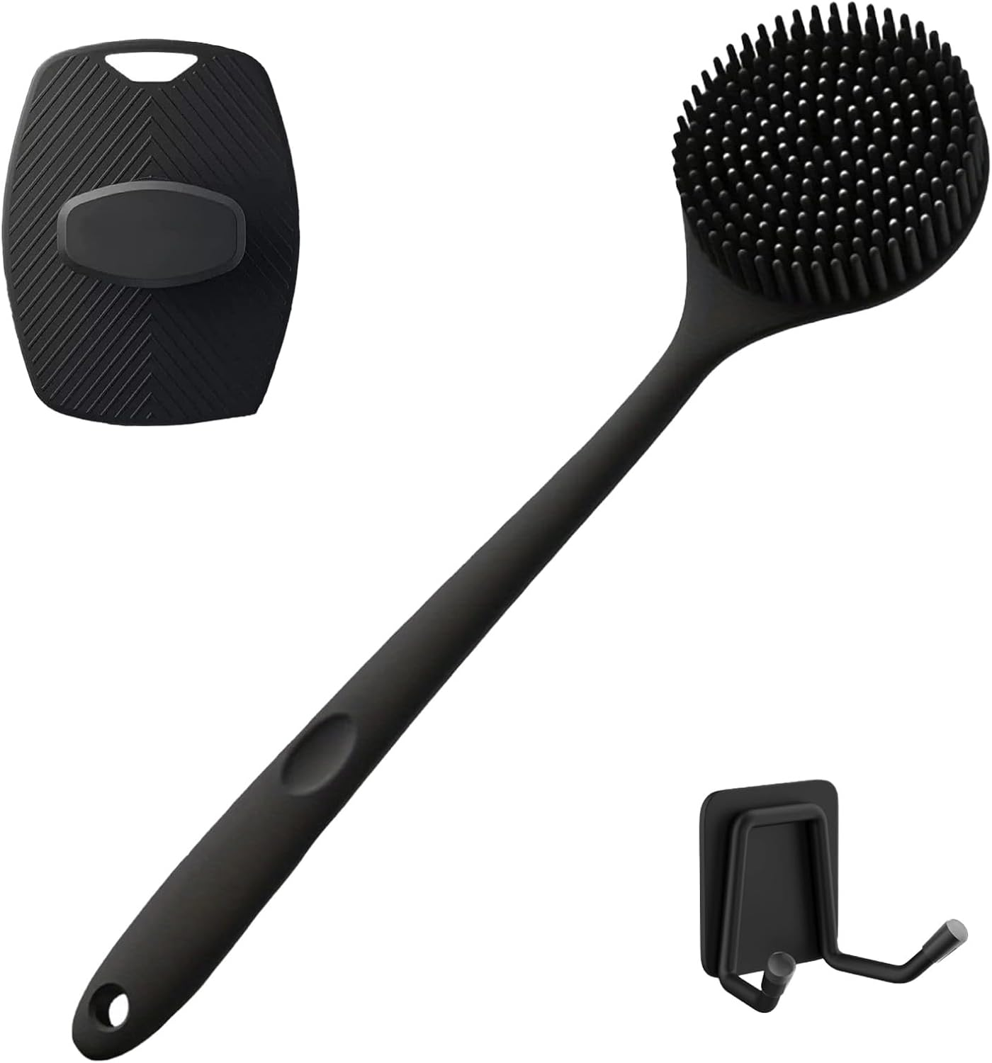 Silicone Bottle Brush, 12.5" Water Bottle Cleaner for Baby Bottles with Long Handle, for Hydro Flasks, Tumblers, Sports Cups, Glassware, Vases and Narrow Neck Containers, Smaller Bottles Openings image number 3