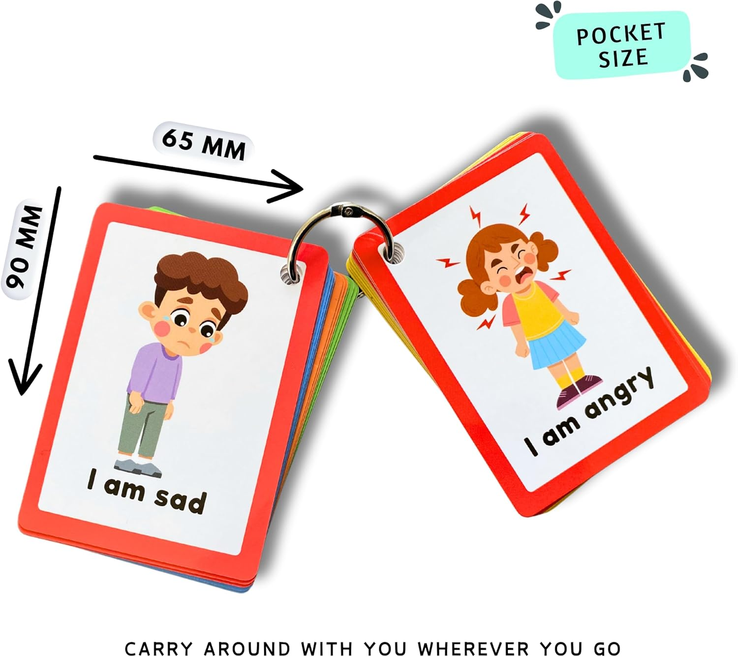 Communication Cards for Non Verbal Children and Adults, Autism Special Needs Visual Communication Aid Flash Cards image number 5