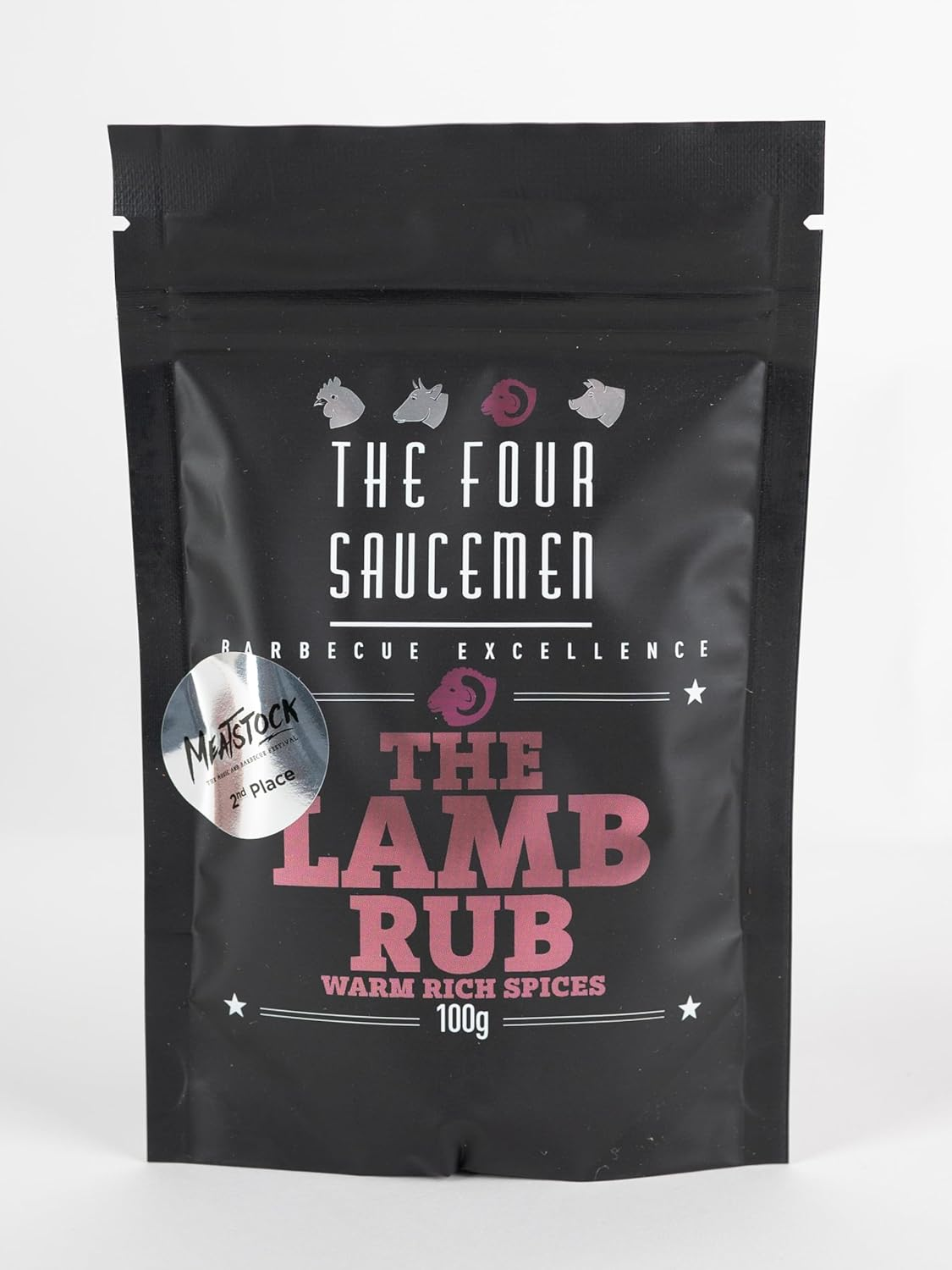 The Four Saucemen BBQ Rub Gift Box - Premium Meat Seasoning Set with Pork, Chicken, Beef, Lamb Rubs & Steak Cooking Guide image number 4
