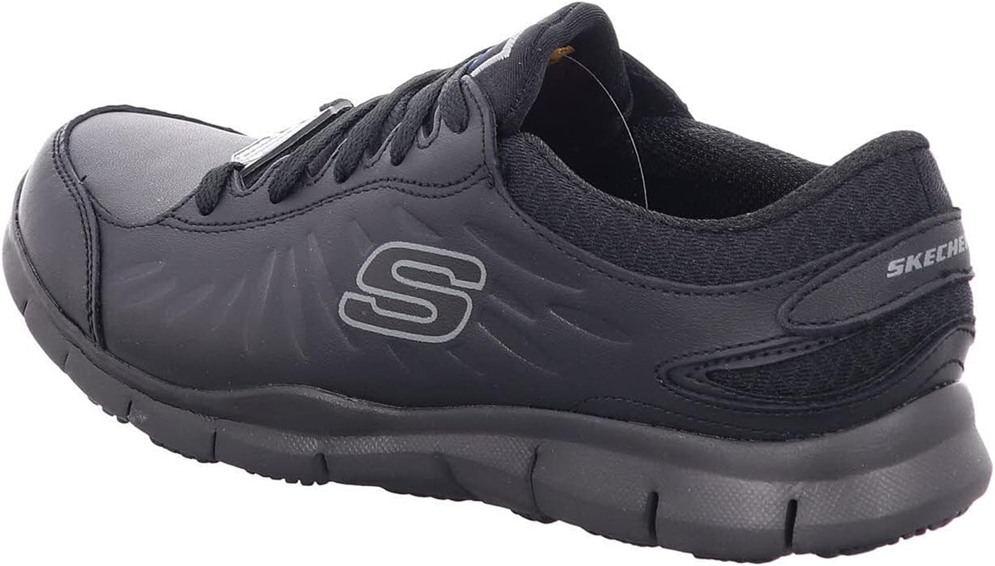 Skechers Women'S Eldred Safety Shoes, Black (Blk) image number 3