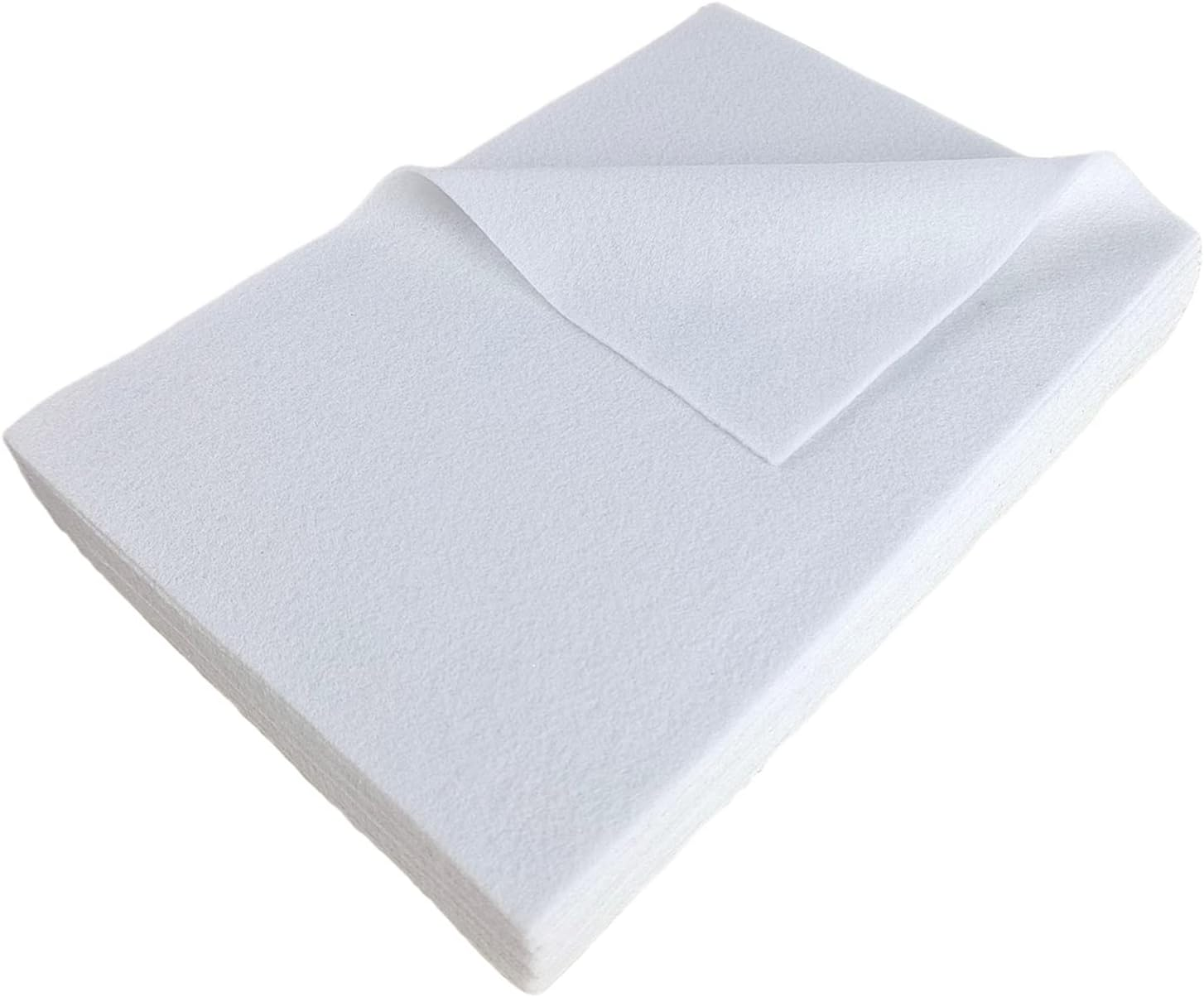 Jtnohx Color Felt, Soft Felt Sheets, 1.4Mm Thick 20X30Cm Handicraft Felt Fabrics for DIY and Sewing Projects (White)