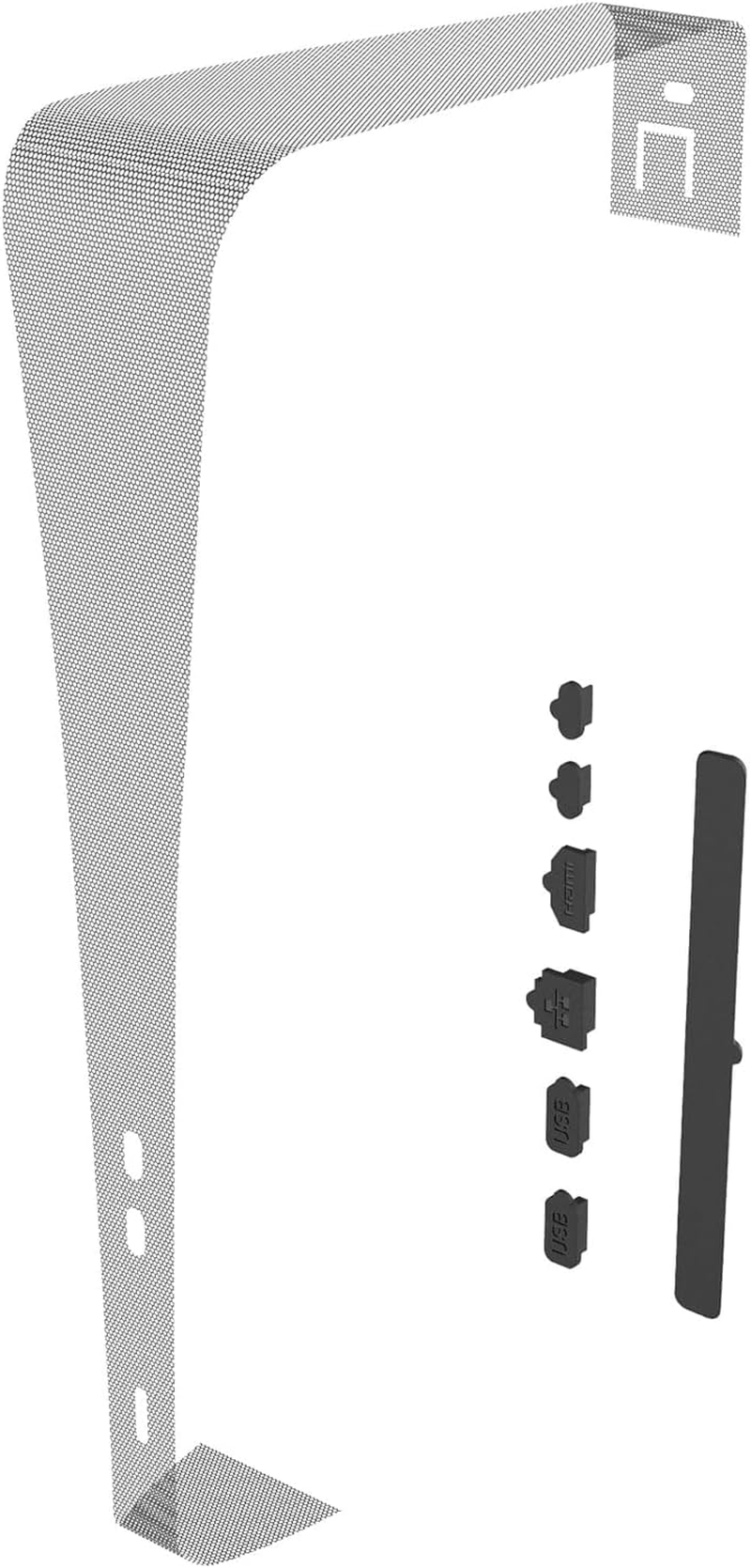 Levigo Game Console Dust Cover Net Compatible with PS5 Slim, Game Console Side Dust Proof Mesh Net Middle Strip Dust Filter for PS5 Slim Disc & Digital Edition Console image number 2