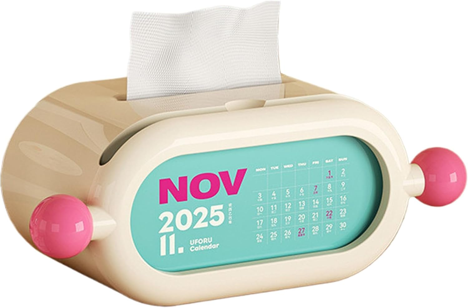 Wipes Dispenser Case,Inspirational Slogans Tissue Paper Dispenser | No Punch Desktop Large Tissue Holder Napkin Dispenser for Living Room, SUV, Home, Bathroom image number 1