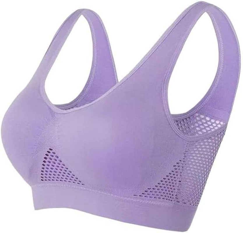 Women'S Underwear Hollow Breathable Cool Liftup Air Bra No Steel Ring image number 6