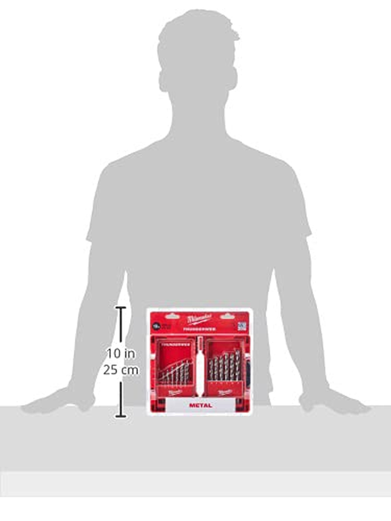 Milwaukee 4932352374 Drill, Set 19 Piece 1-10Mm