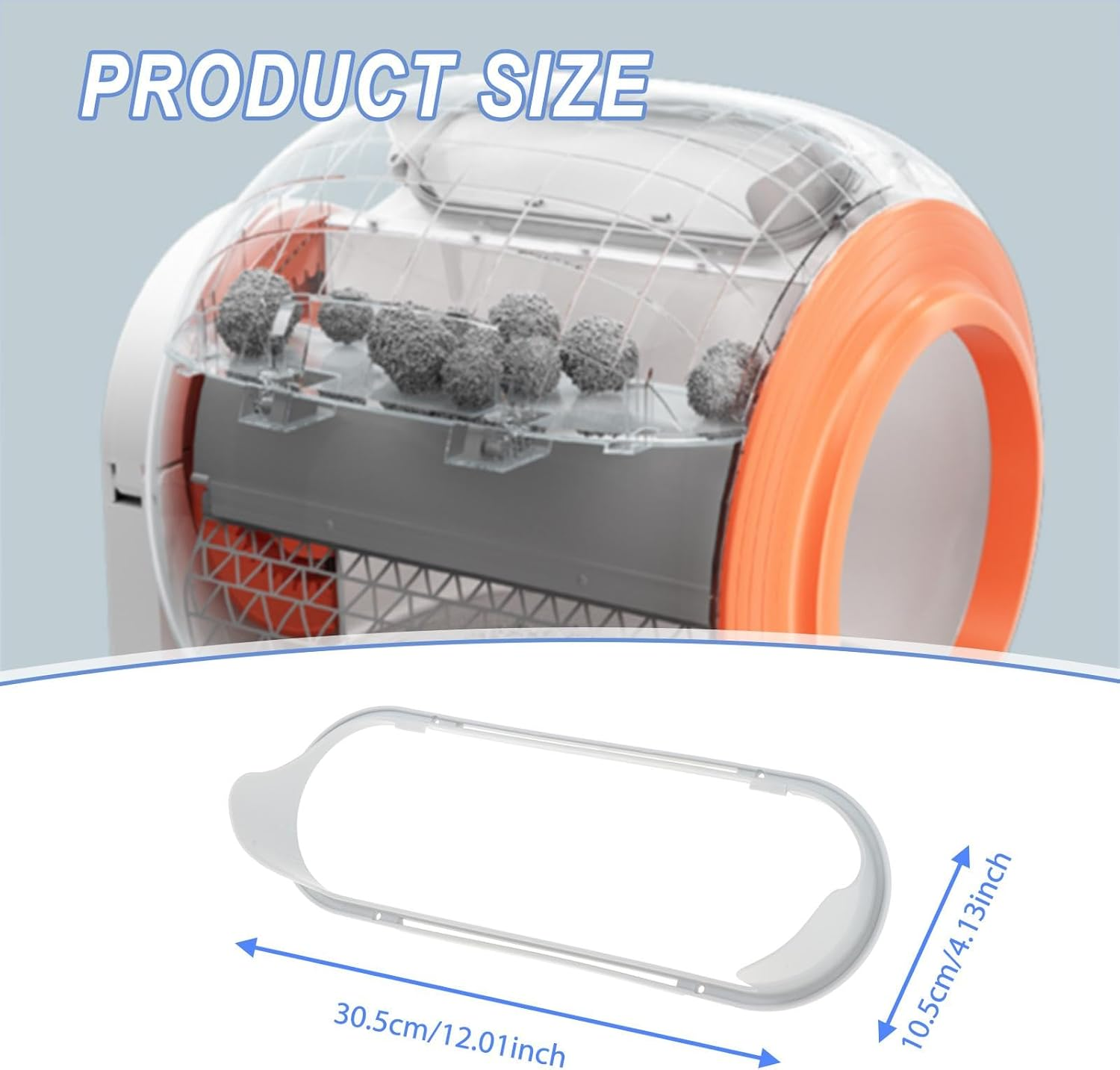 Yuksok Cat Litter Box Accessories,Cat Litter Tray,Efficiently Control Easy to Install Pet Supplies Parts Replaces for Q-Clean, Support Frame image number 6