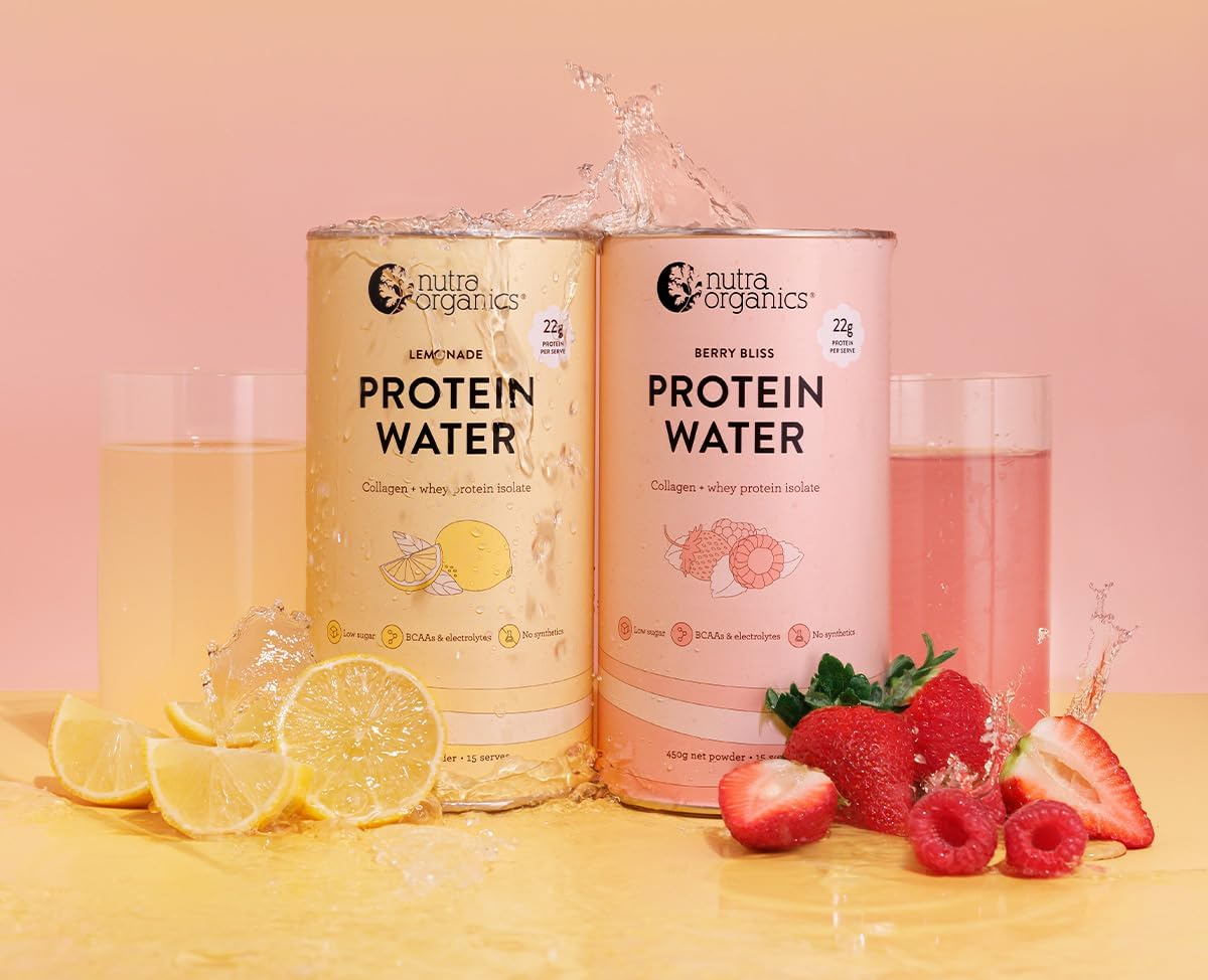 Nutra Organics Protein Water Mixed Berry 450G | Hydrating Protein & Collagen Boost for Energy, Recovery and Lean Muscle (15 Serves) image number 5