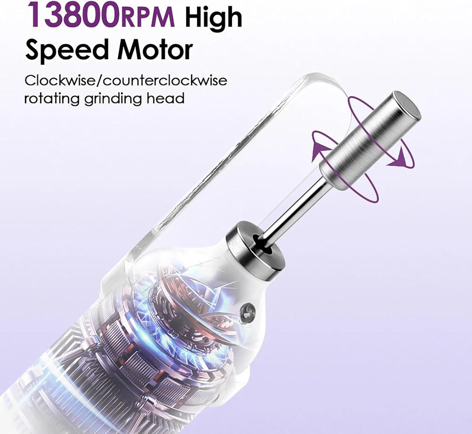 Cordless Electric Nail File Drill Set Manicure Pedicure Tools, Thick Toenail Grinder image number 6