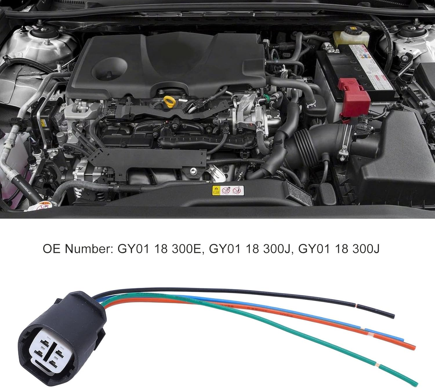 Alternator Regulator Plug Harness, Alternator Repair Plug Connector ABS Alternator Repair Plug Harness Connector GY01 18 300E for Camry 2007‑2009 image number 4