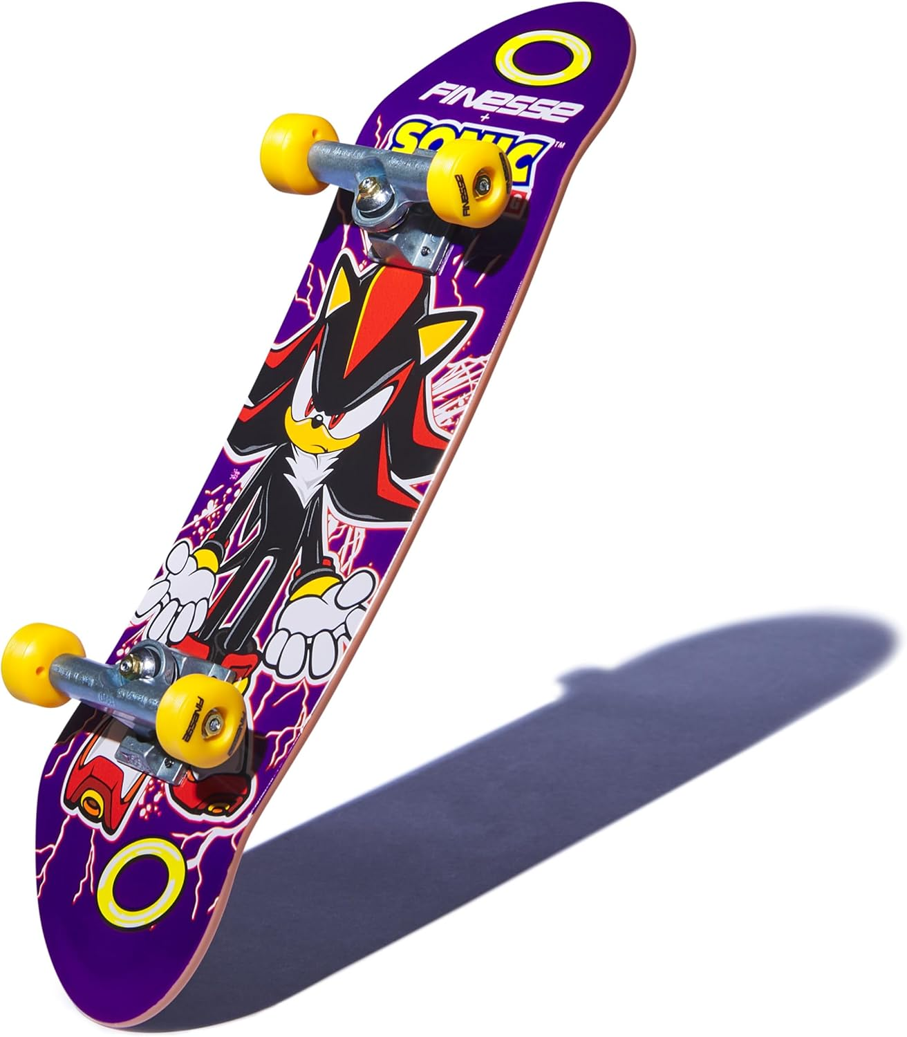 Tech Deck, Finesse X Sonic the Hedgehog Handboard; Authentic Mini Skateboards, Kids&rsquo; Toys for Boys and Girls, Ages 6 and up (Hands Use Only) image number 5
